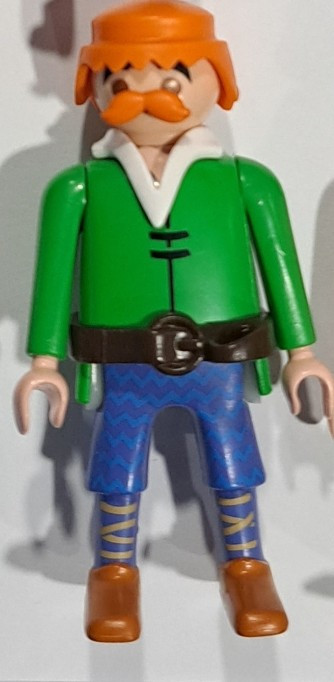 PLAYMOBIL ASTERIX Y OBELIX PIRATAS - PIRATA CON BIGOTE NARANJA - 13/2/19