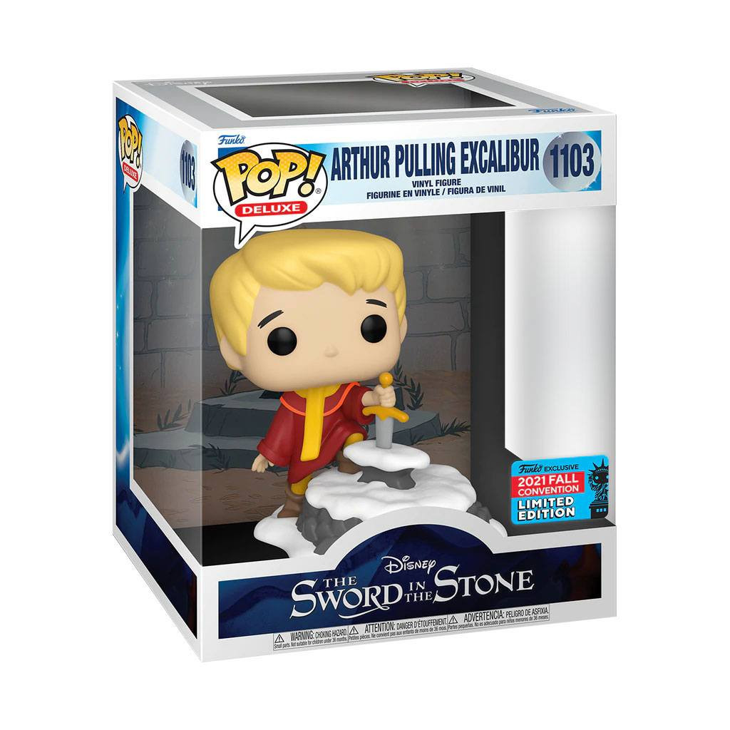 POP SWORD IN THE STONE - ARTHUR PULLING EXCALIBUR EXCLUSIVO