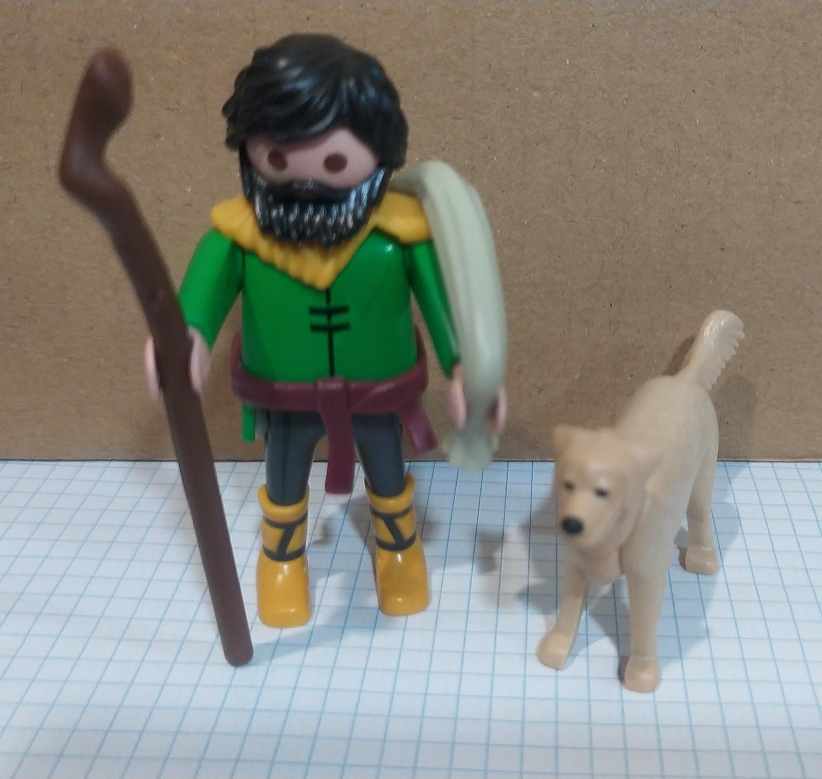 PLAYMOBIL ALDEANO CON PERRO , BELEN - 17/5/22