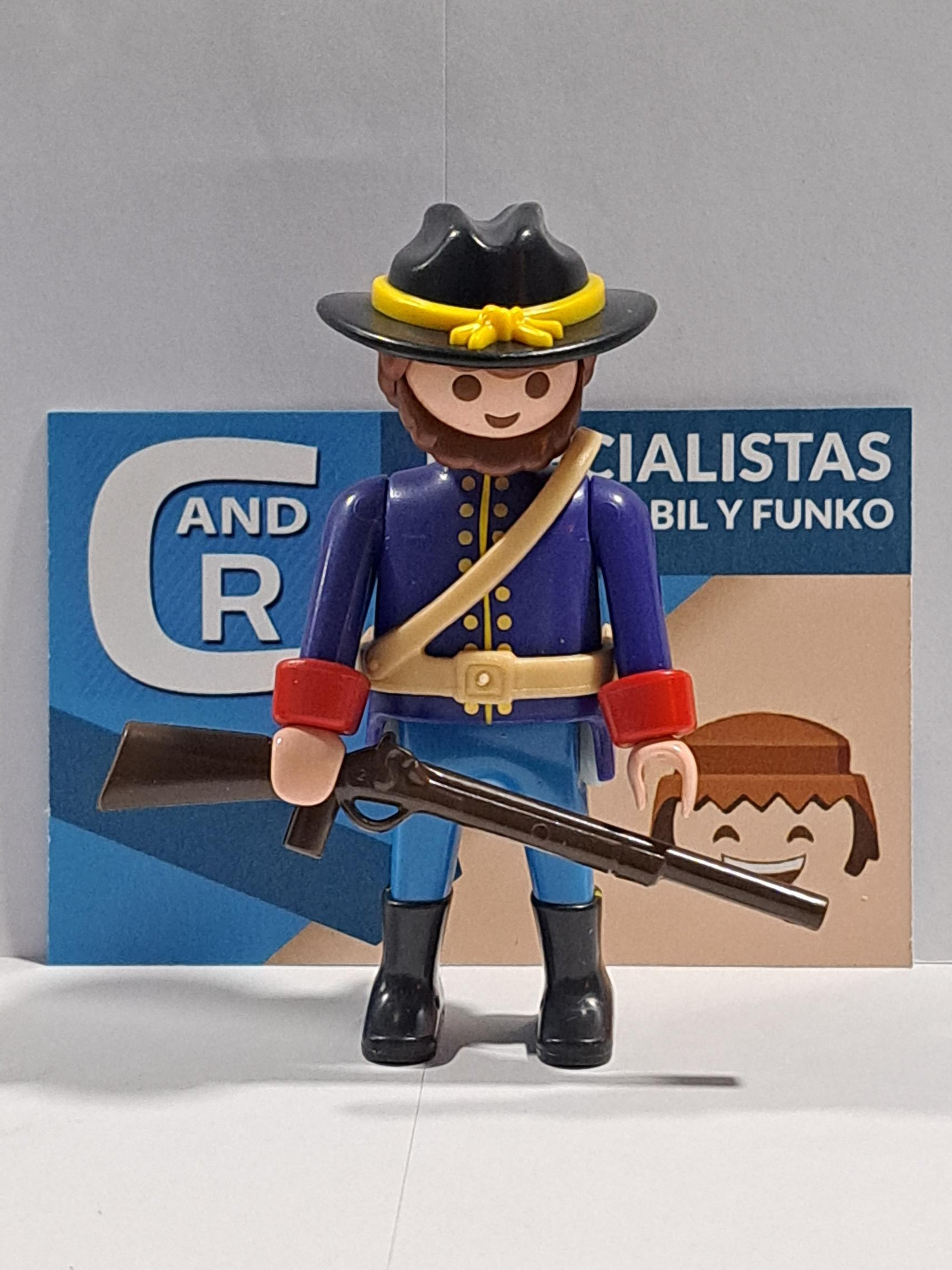 PLAYMOBIL CAPITAN NORDISTA CON RIFLE , UNION - 10/2/23