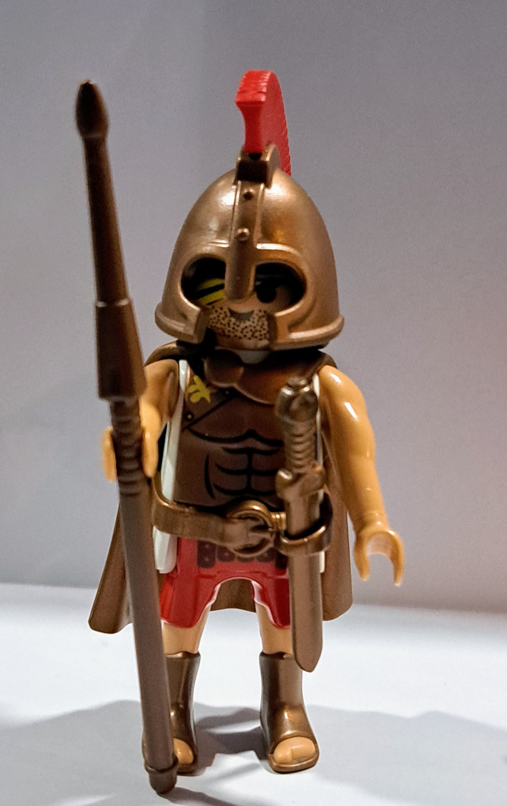 PLAYMOBIL GUERRERO ESPARTANO CON PILLUM Y ESPADA - 2/4/23