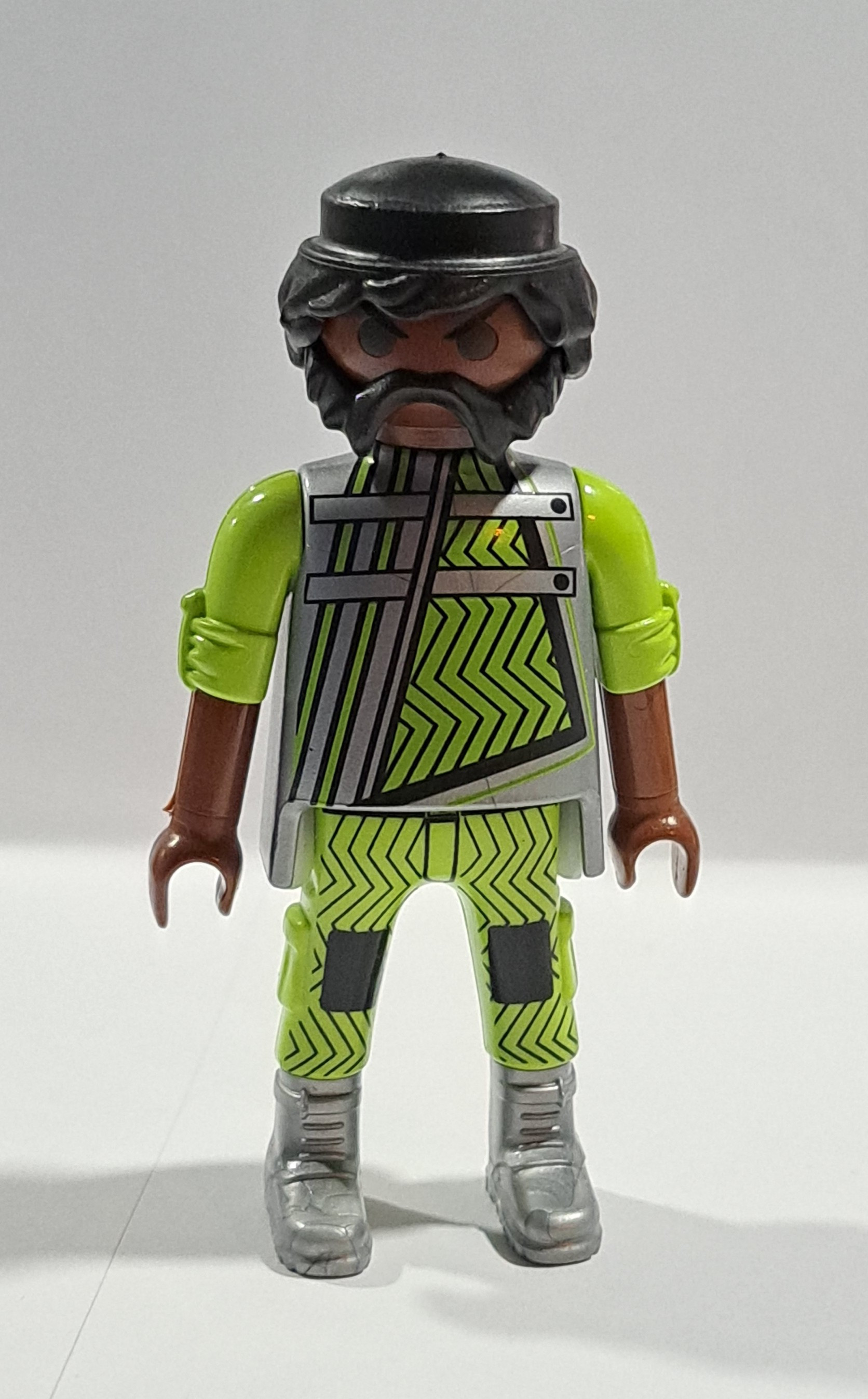 PLAYMOBIL FIGURA PILOTO MOTOD NEGRO - 16/6/23