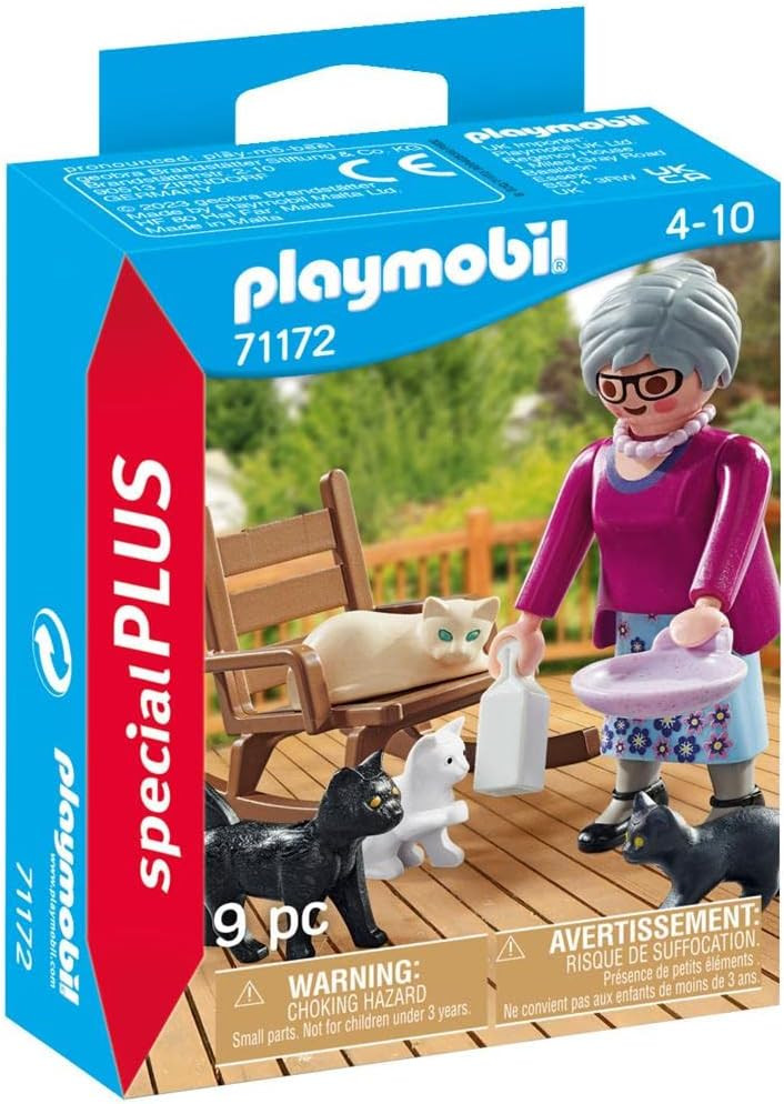PLAYMOBIL SPECIAL PLUS 71172 ABUELA CON GATOS