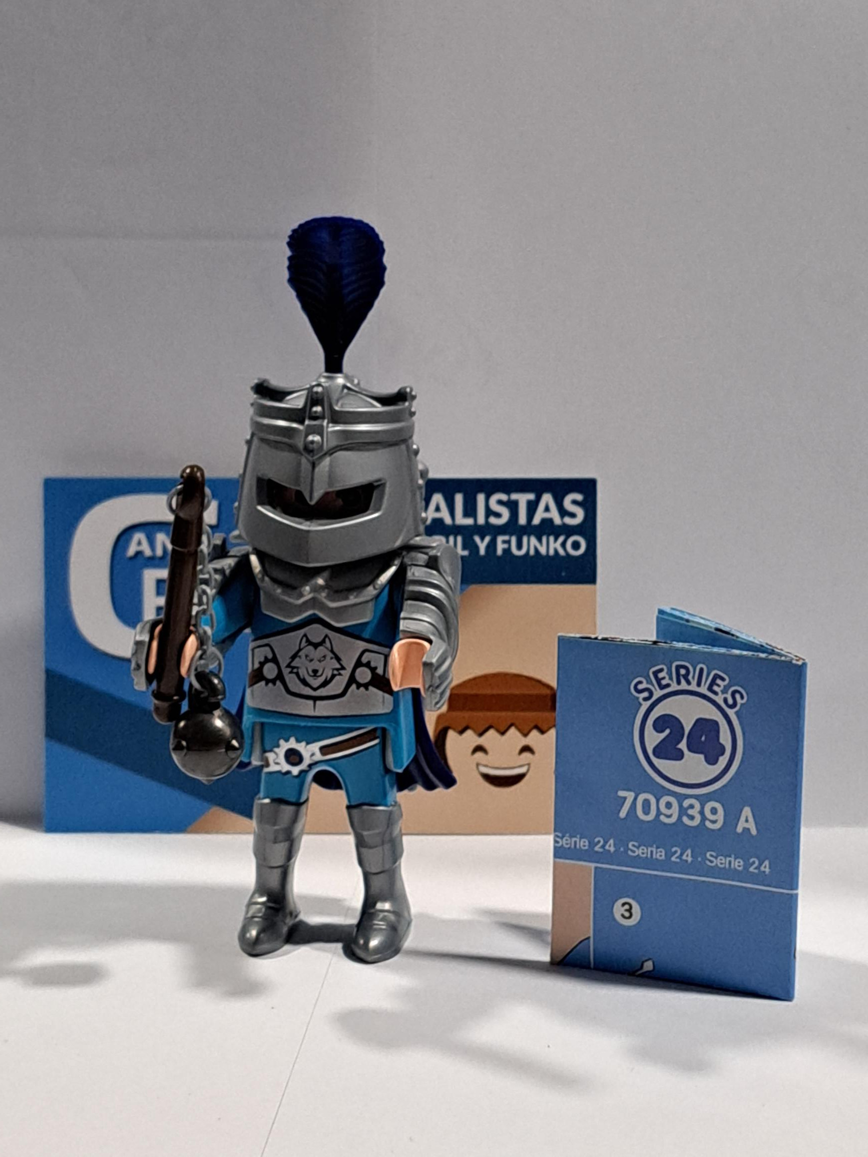 PLAYMOBIL SERIE 24 FIGURA GUERRERO MEDIEVAL 20/4/23