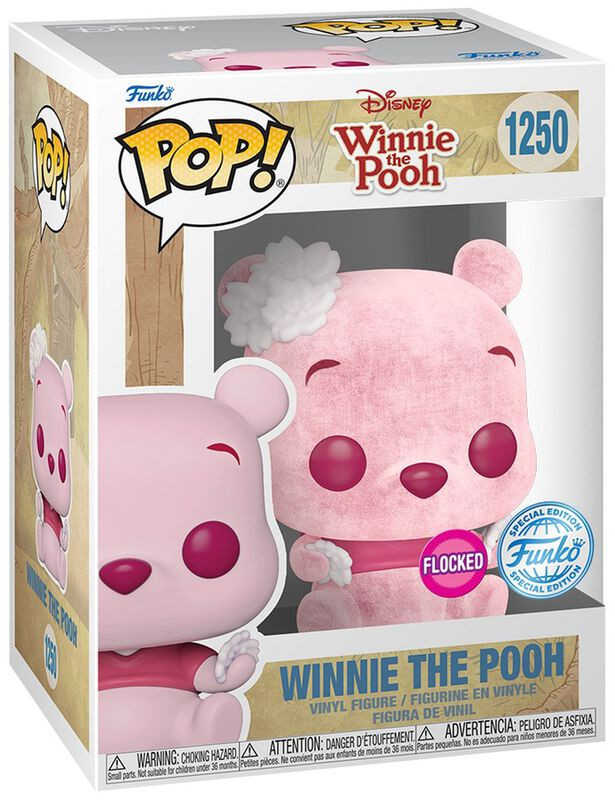 FUNKO POP WINNIE HTE POOH FLOCKED EXCLUSIVO
