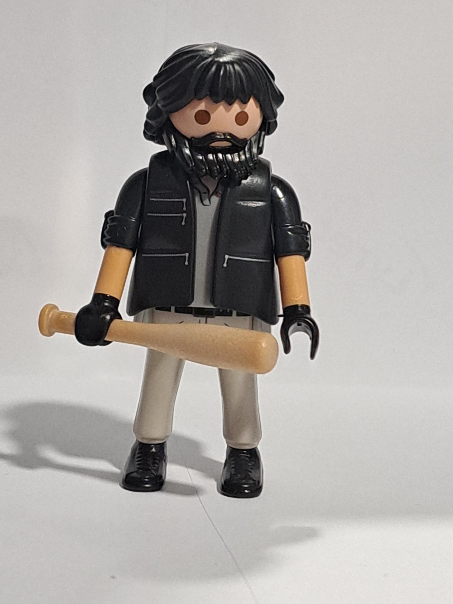 PLAYMOBIL FIGURA MALOTE CON BATE DE BEISBOL , LADRON - 28/9/23