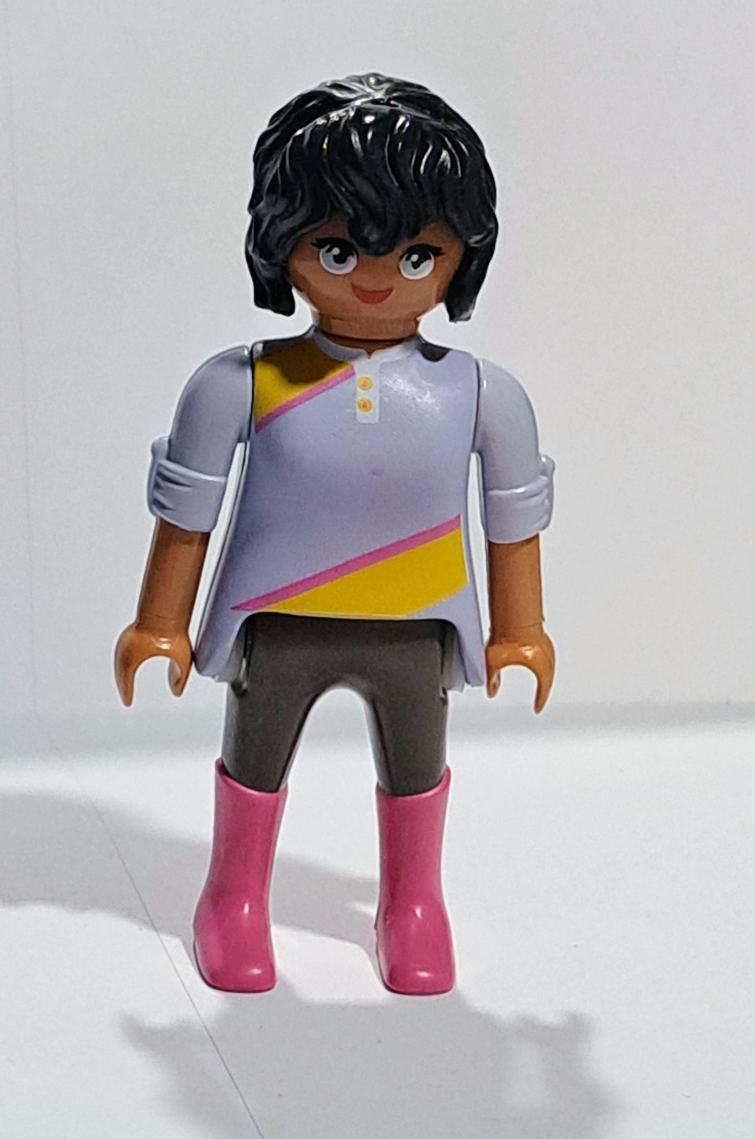 PLAYMOBIL FIGURA NEGRA CON PELO RIZADO - 28/9/23