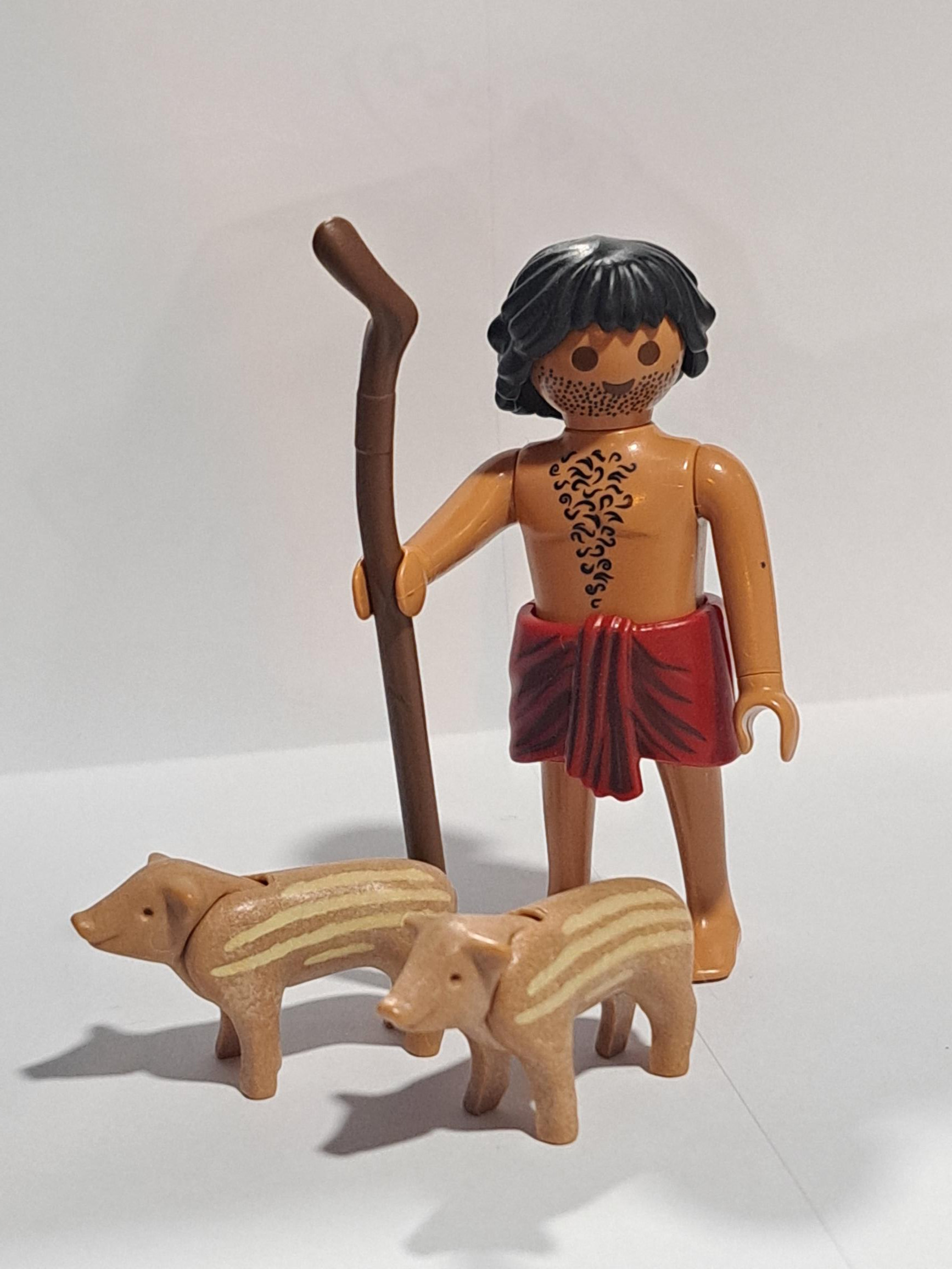 PLAYMOBIL FIGURA ALDEANO CON JABATOS , BELEN - 6/11/20