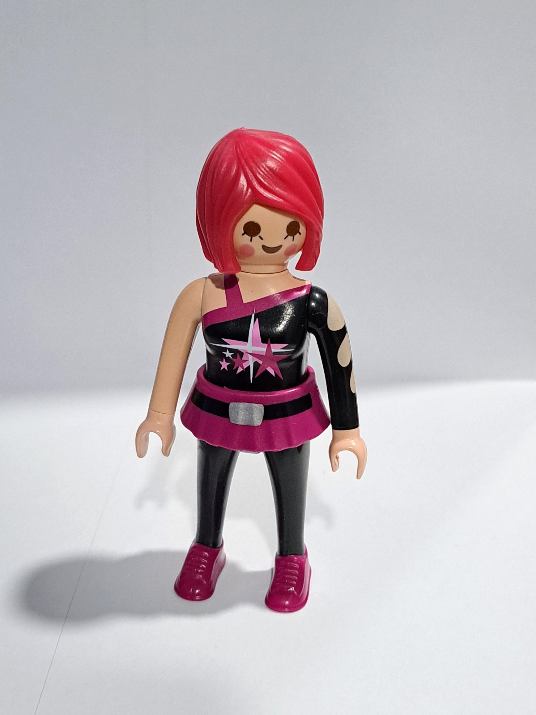 PLAYMOBIL FIGURA CHICA MODERNA PELO ROSA - 18/12/23