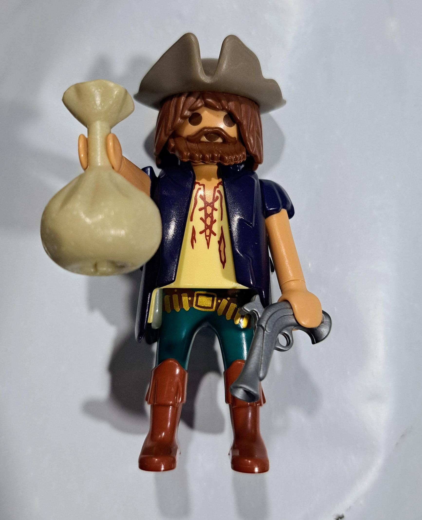 PLAYMOBIL FIGURA PIRATA CON MONEDAS Y PISTOLA - 3/3/19