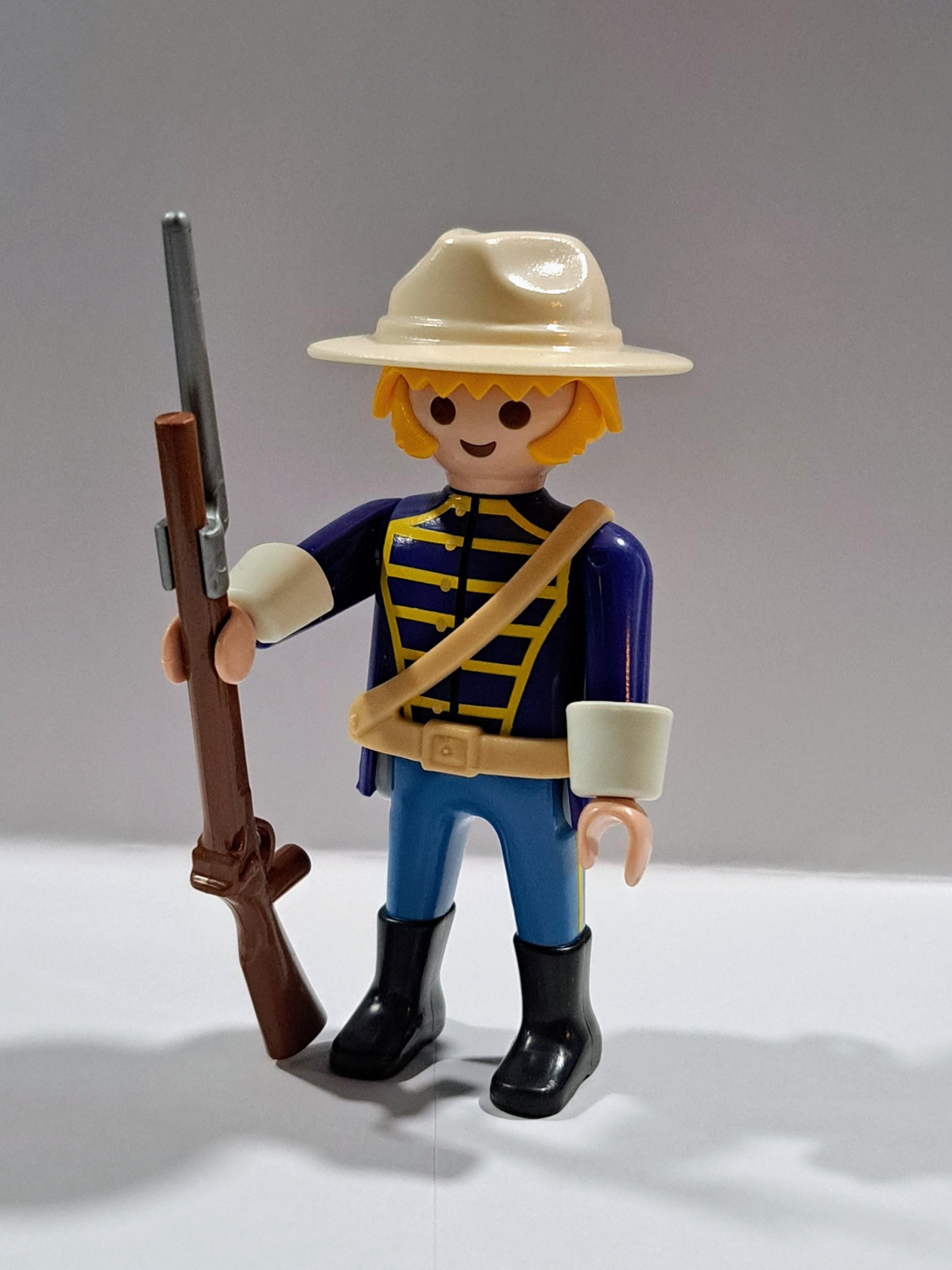 PLAYMOBIL SOLDADO DE LA UNION CON GORRO CREMA , NORDISTA - 21/3/18