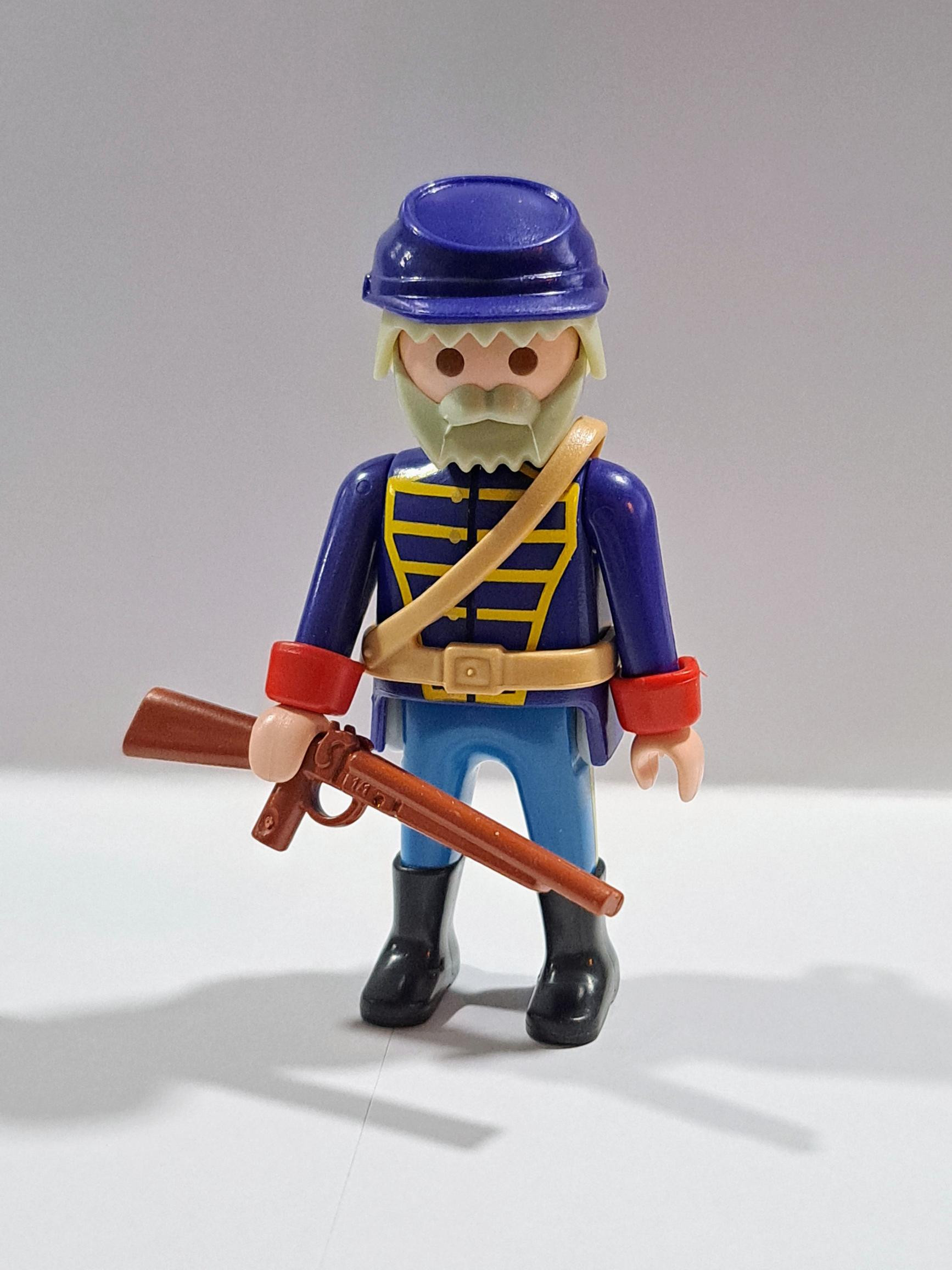 PLAYMOBIL SOLDADO DE LA UNION CON RECORTADA , NORDISTA - 21/3/18