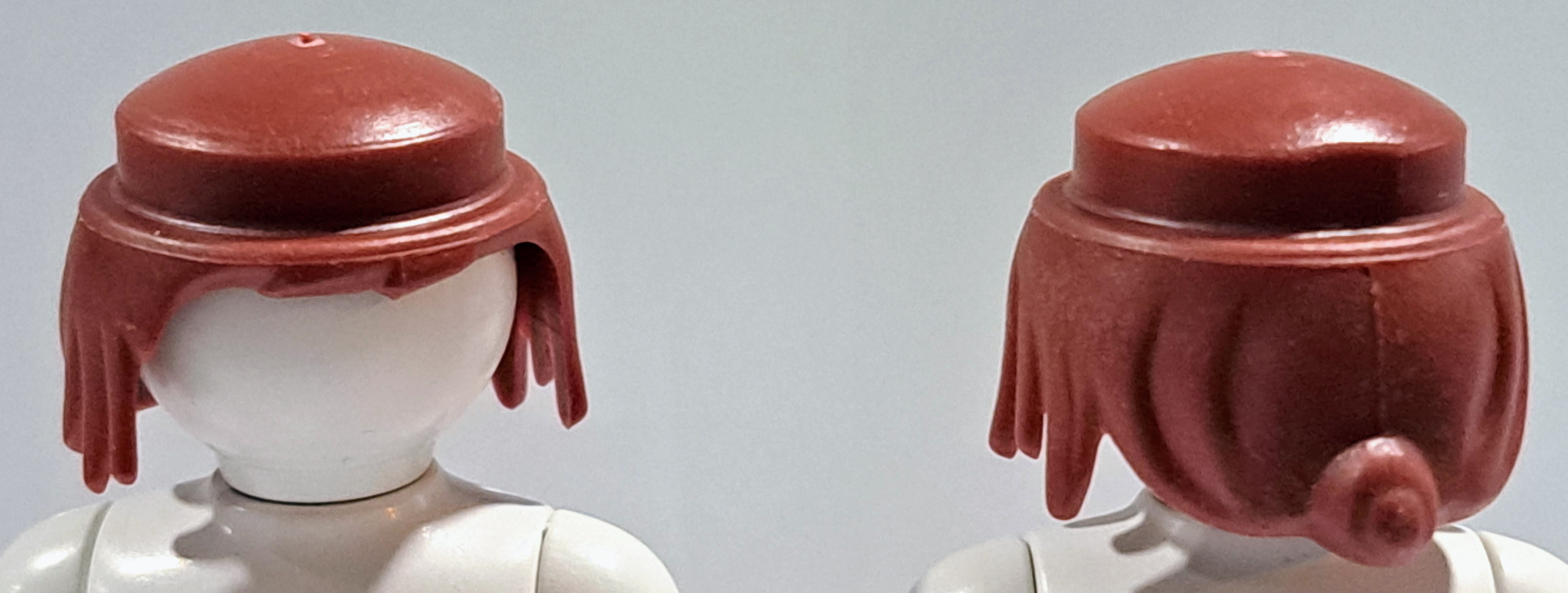 PLAYMOBIL 2X PELUCA PIRATA COLOR CAOBA - 3/3/19