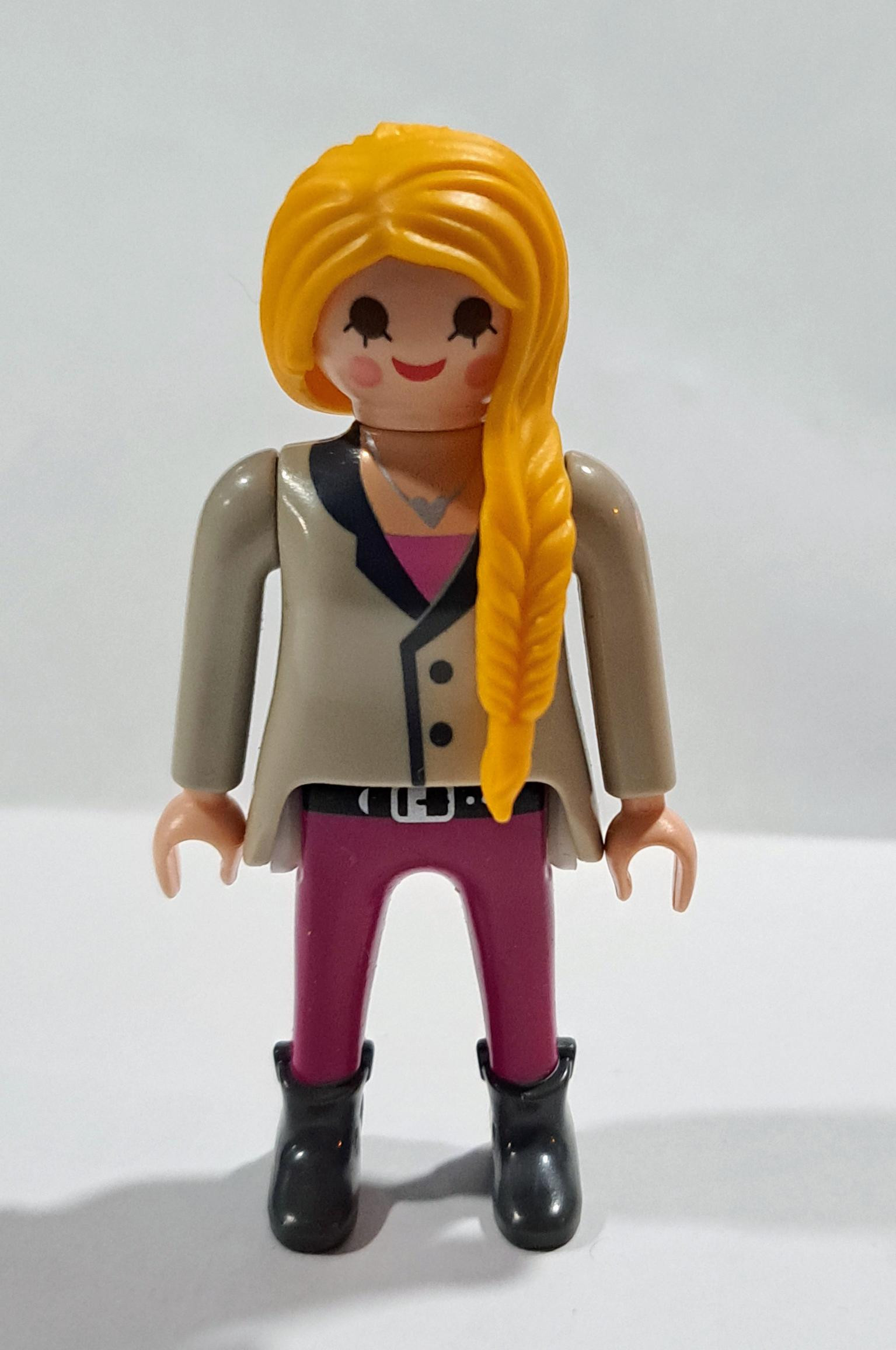 PLAYMOBIL FIGURA CHICA RUBIA PANTALON ROSA - 13/11/16