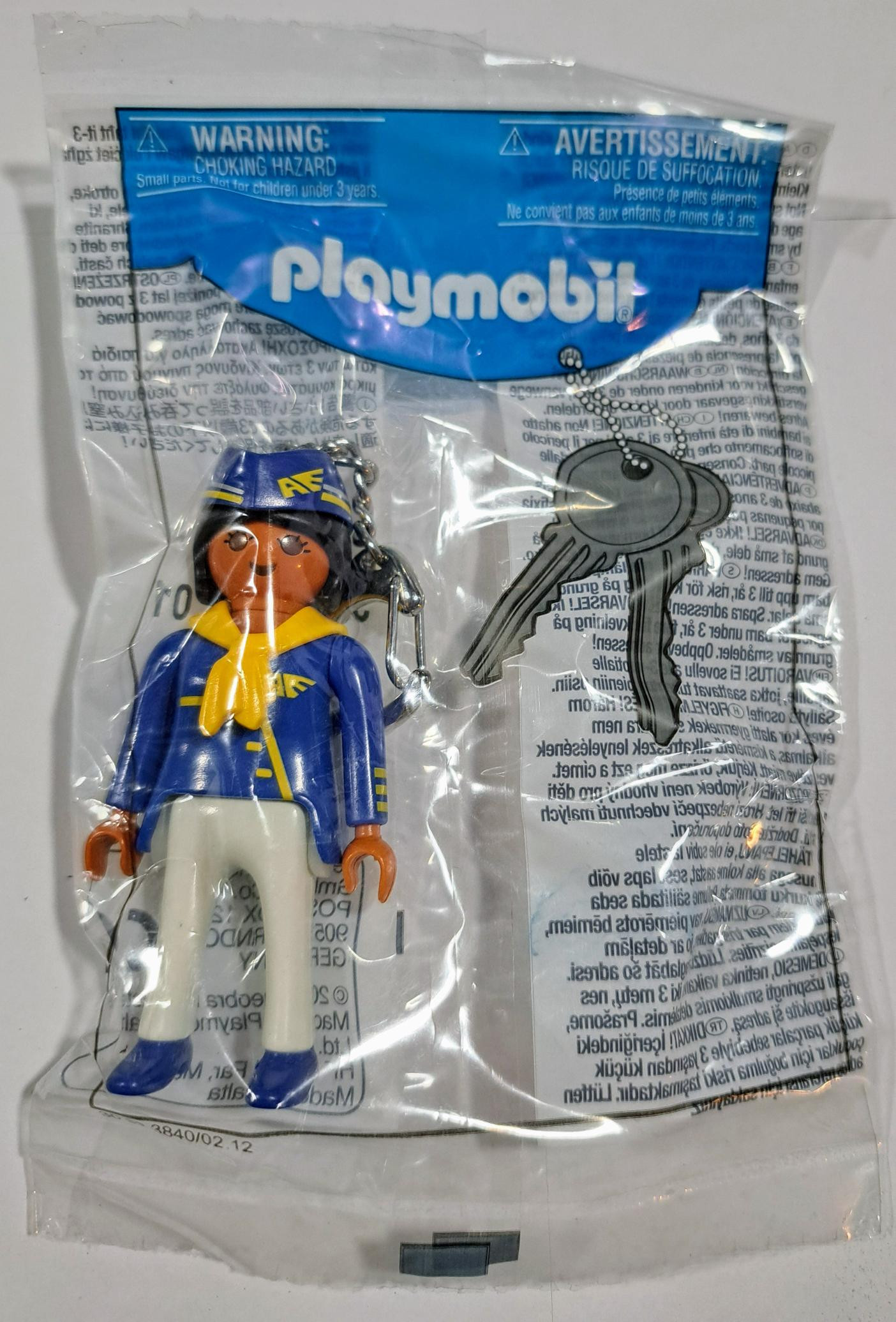 PLAYMOBIL LLAVERO ORIGINAL FIGURA AZAFATA - 16/3/23