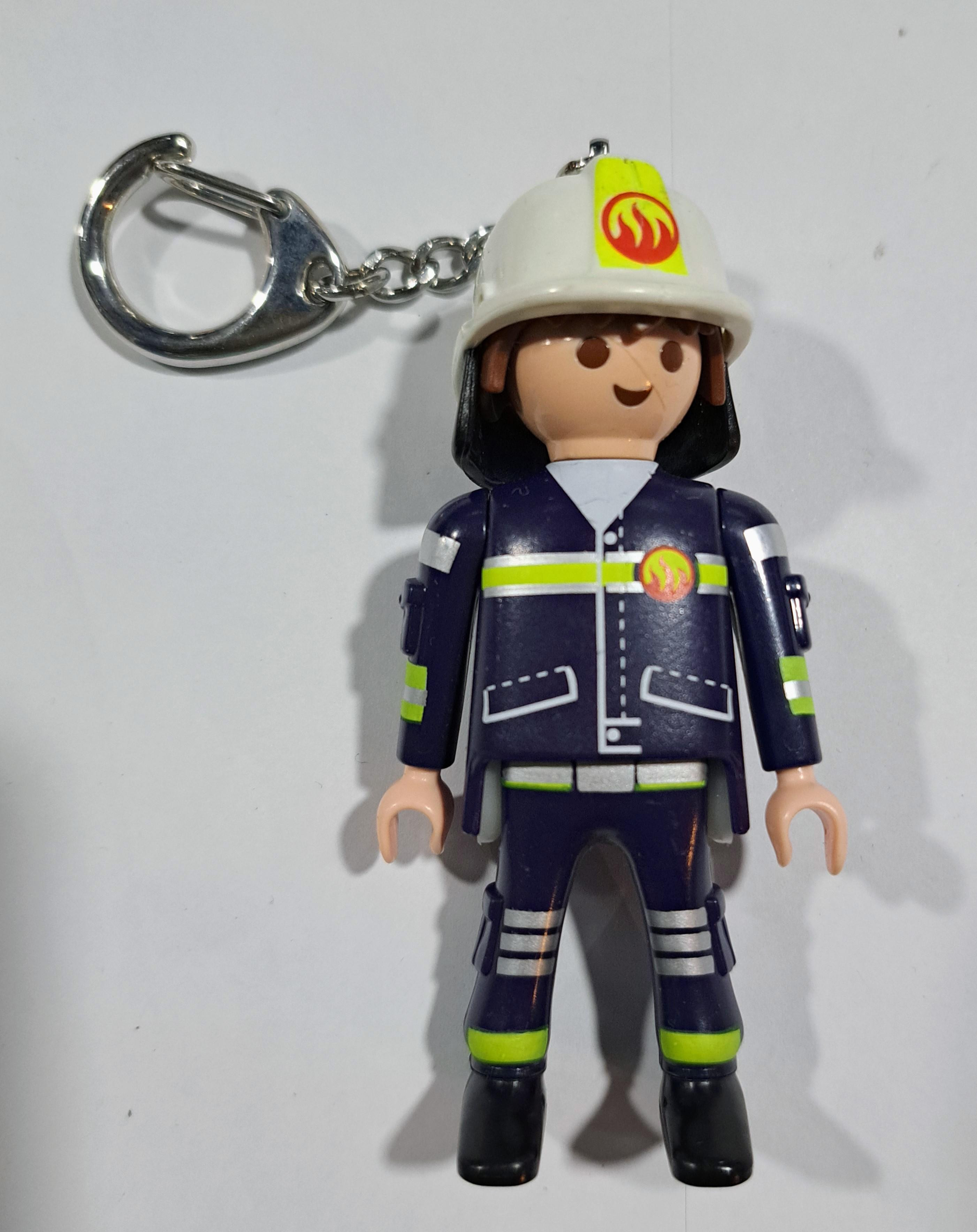 PLAYMOBIL LLAVERO ORIGINAL FIGURA BOMBERO - 16/3/23