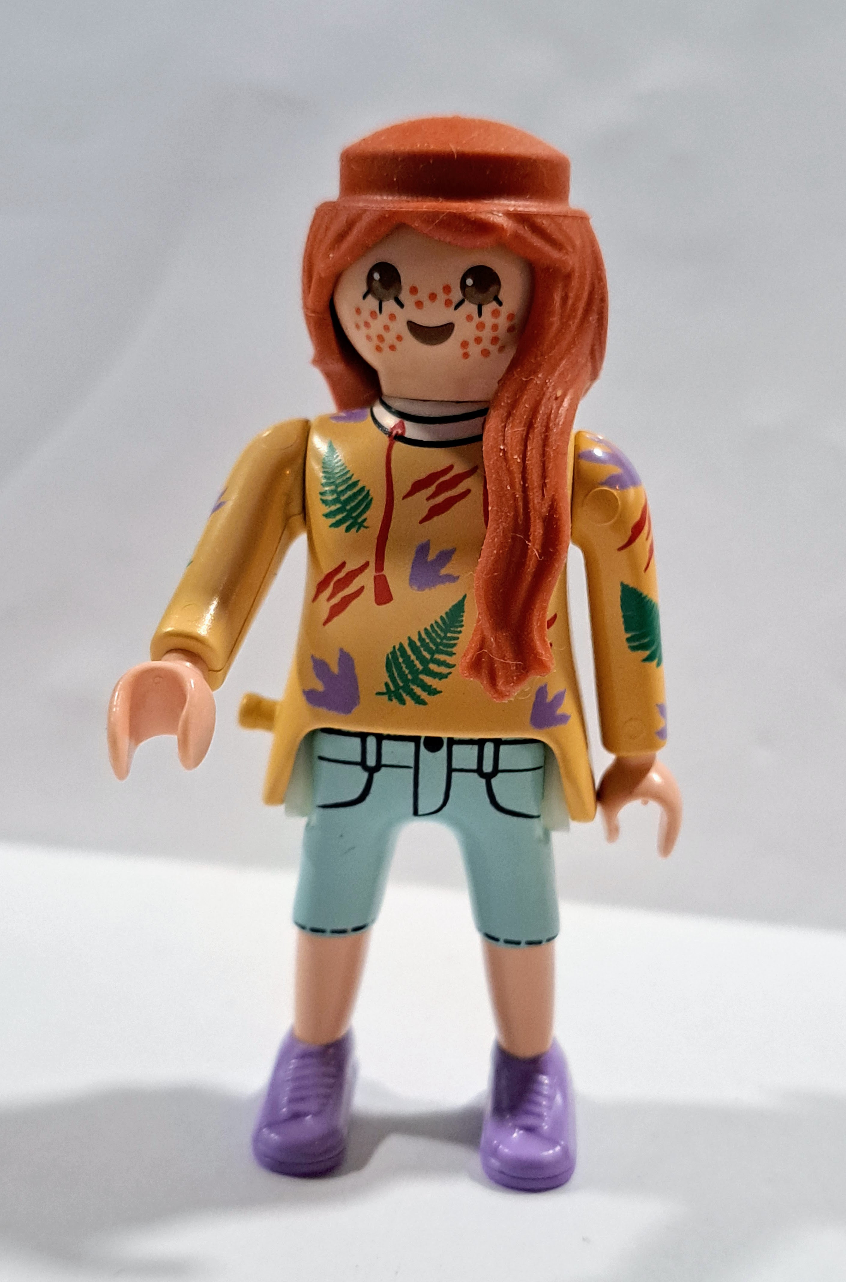 PLAYMOBIL CHICA PELO GOMA NARANJA - 2/10/20