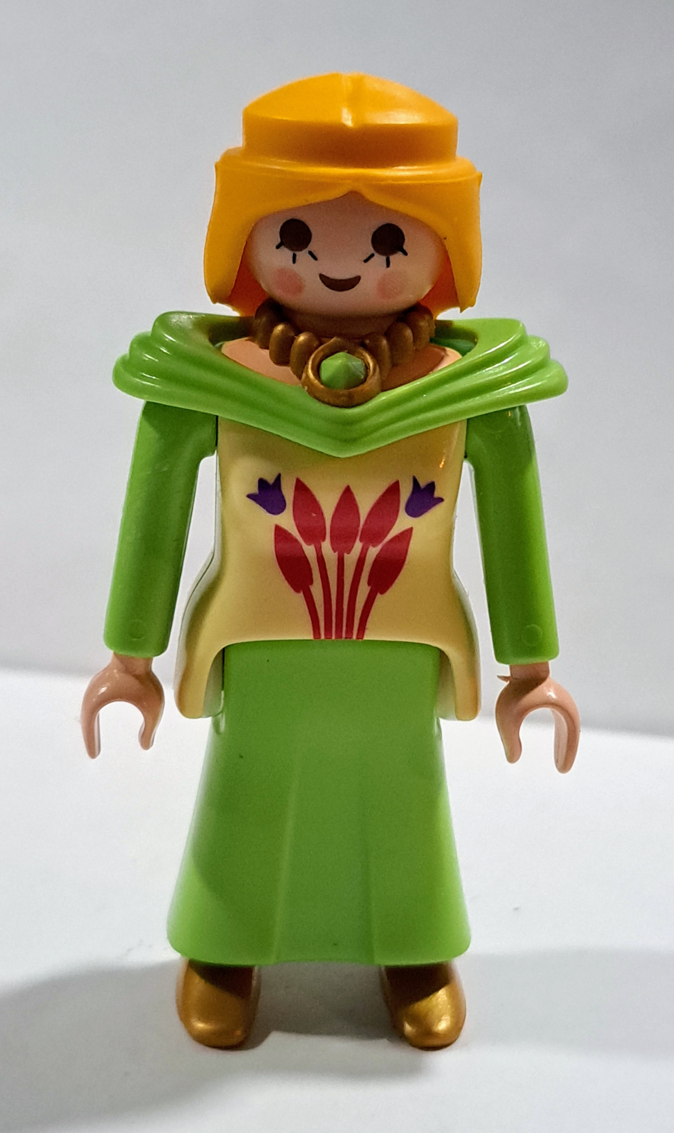 PLAYMOBIL FIGURA PRINCESA MEDIEVAL TRAJE VERDE - 8/12/22