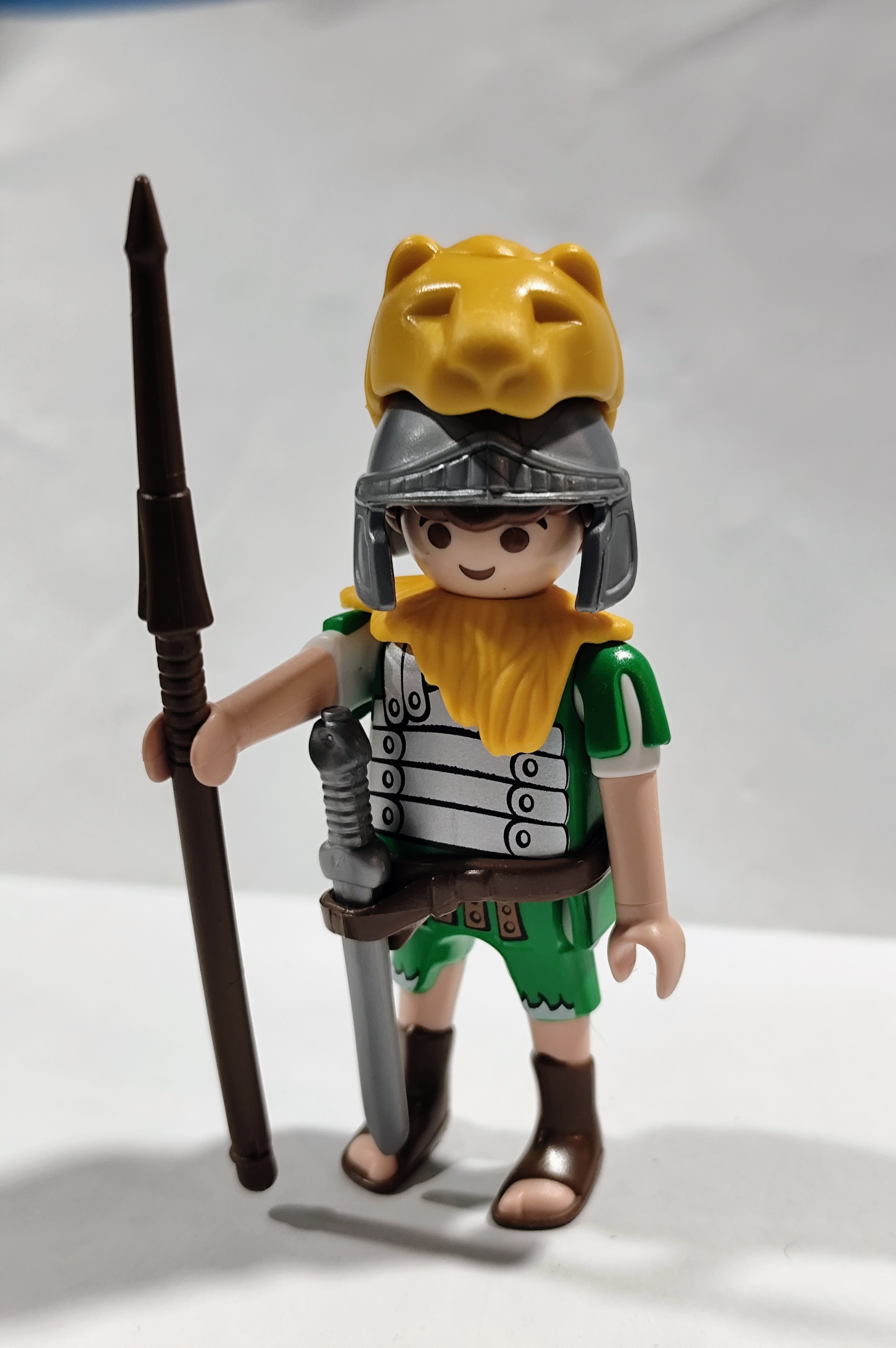 PLAYMOBIL SOLDADO ROMANO VERDE CON NUEVA CRESTA - 2/7/24