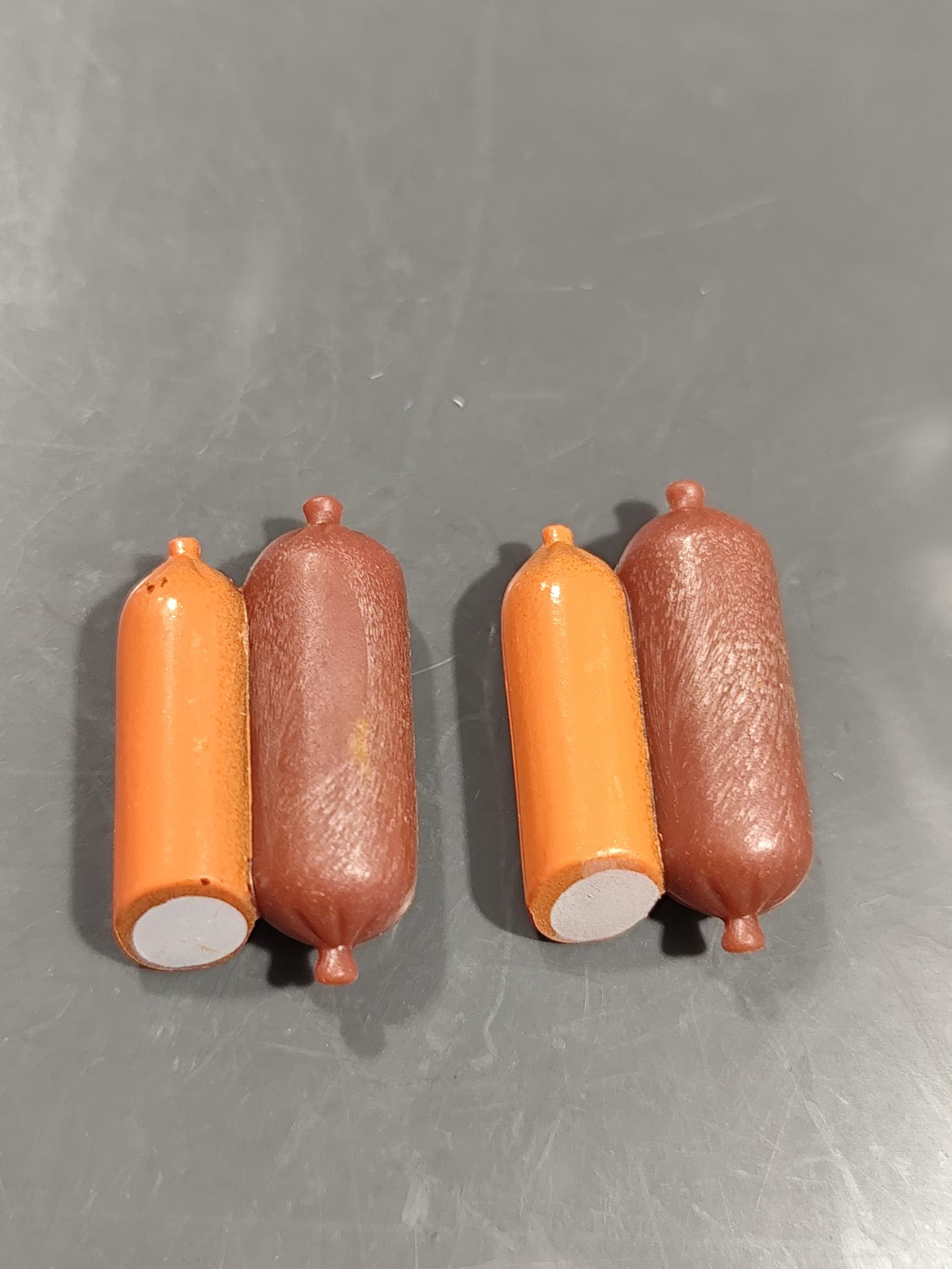 PLAYMOBIL 2X LONGANIZAS , SALAMI , COMIDA , BELEN - 2/7/24
