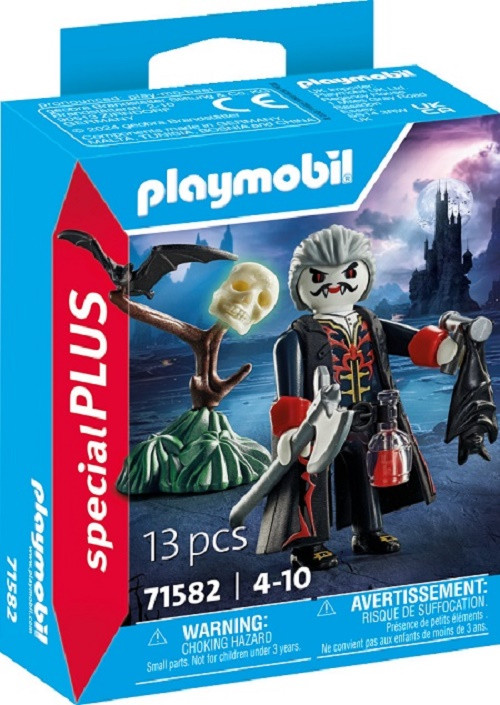 PLAYMOBIL SPECIAL PLUS 71582 - VAMPIRO CON HACHA Y MURCIELAGO , DRACULA