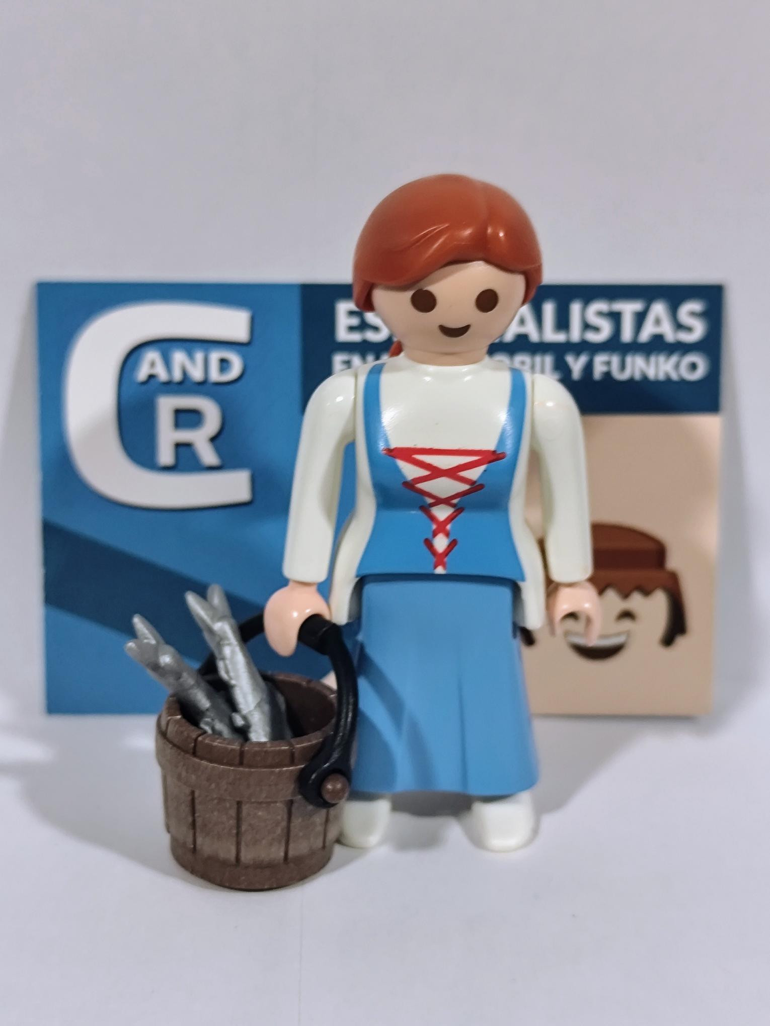 PLAYMOBIL ALDEANA , VENDEDORA DE PESCADO , BELEN - 10/11/18