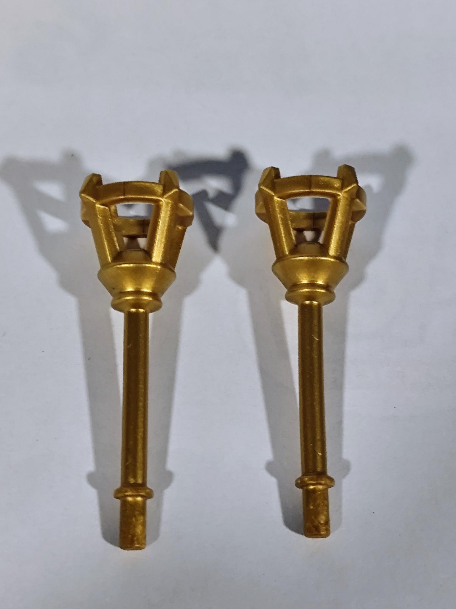 PLAYMOBIL 2X ANTORCHA DORADA - 20/9/15
