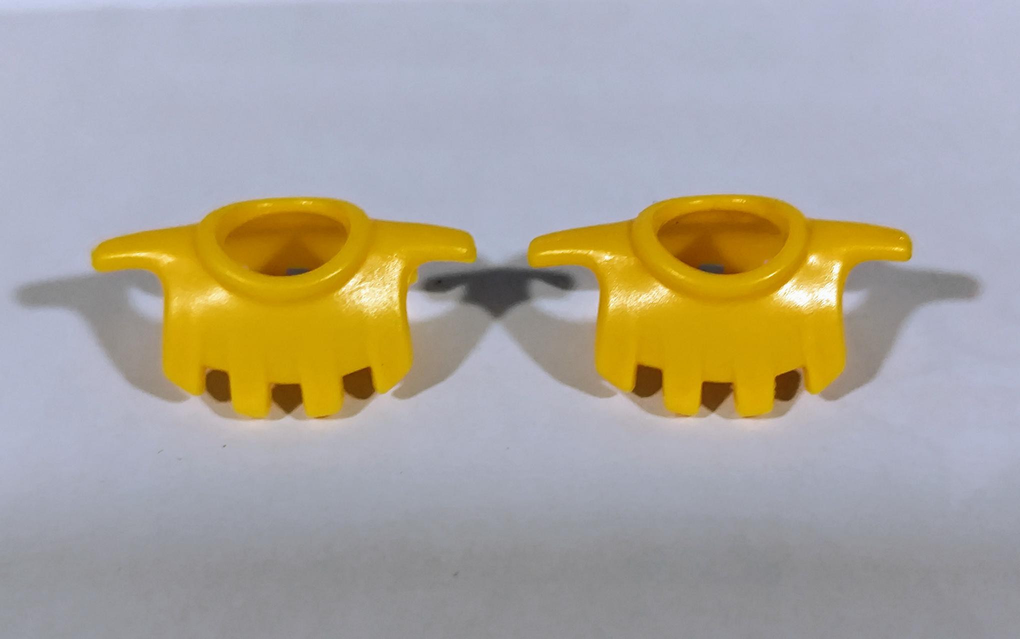 PLAYMOBIL 2X CUELLO , PROTECTOR HOMBRO MEDIEVAL AMARILLO - 20/9/15