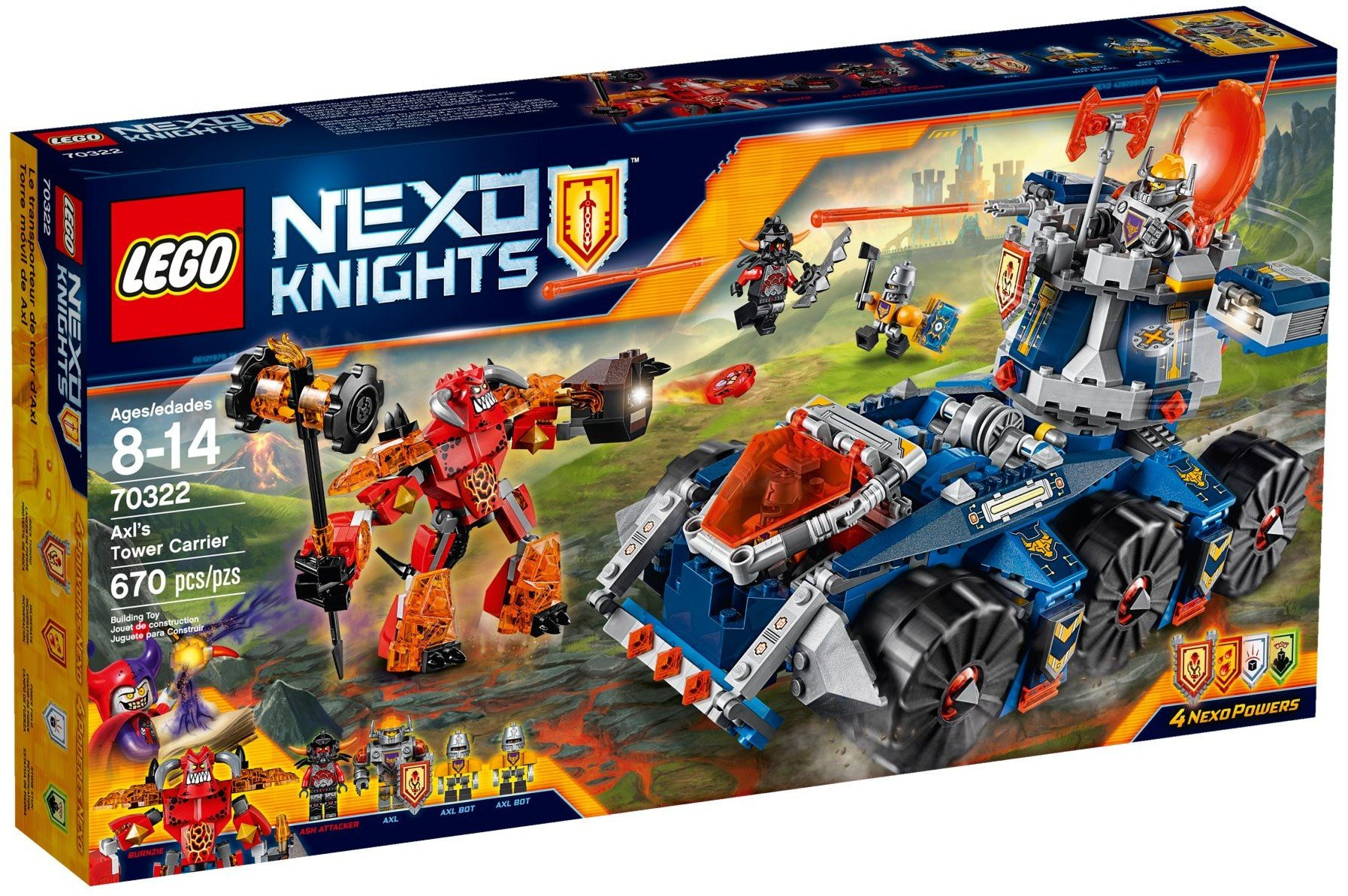 LEGO NEXO KNIGHTS 70322 - TORRE MOVIL DE AXL