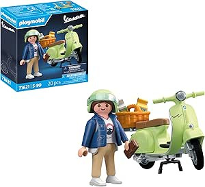 PLAYMOBIL 71621 CHICA CON VESPA VERDE