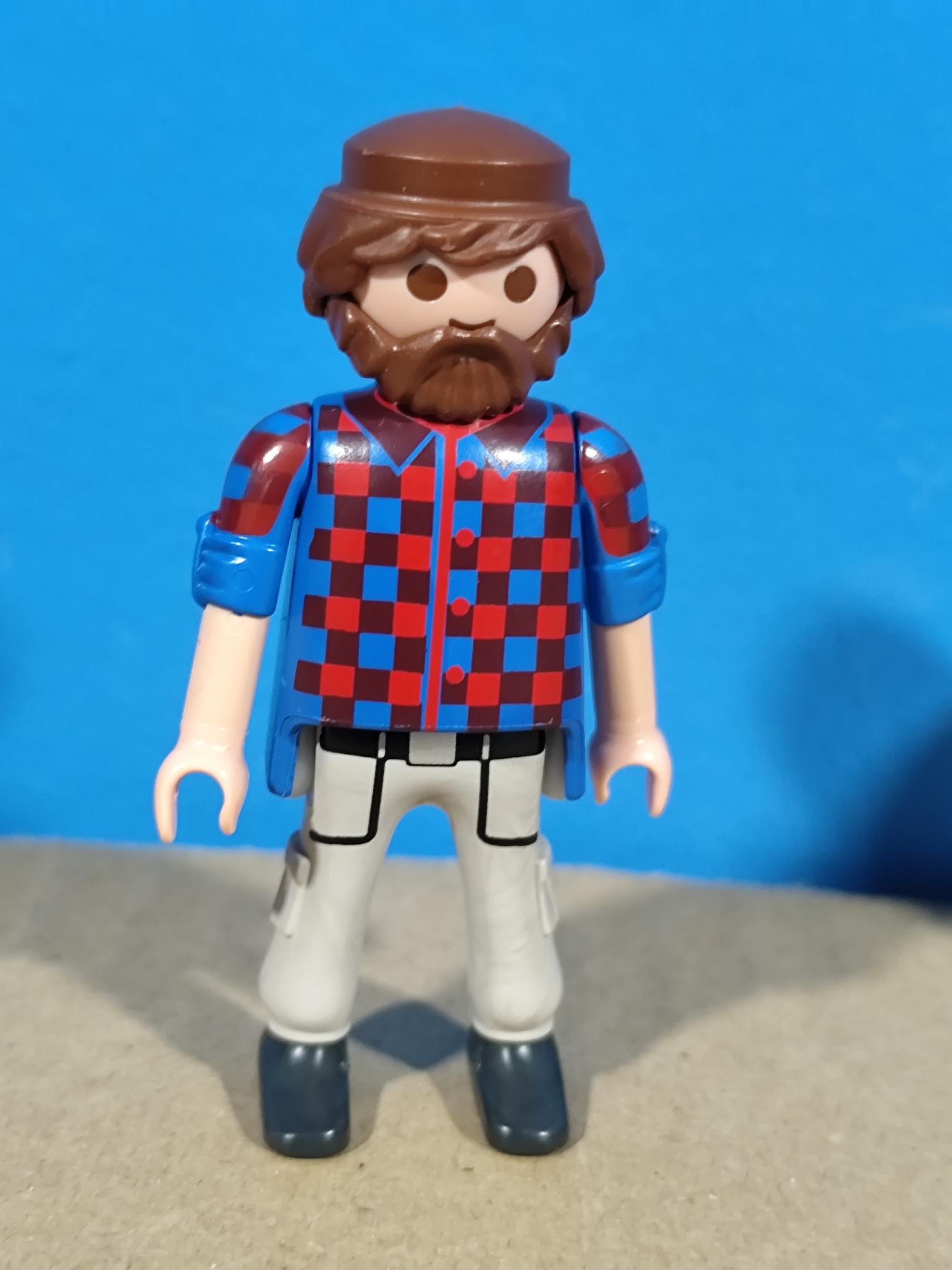 PLAYMOBIL FIGURA CHICO CON CAMISA CUADROS - 16/3/22