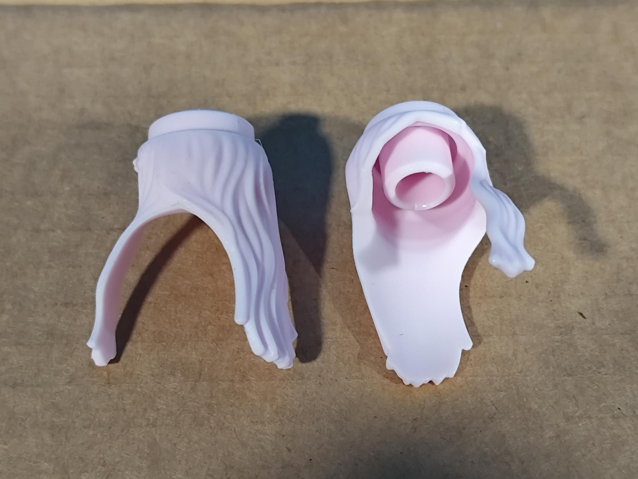 PLAYMOBIL 2X PELUCA GOMA ROSA - 9/11/21