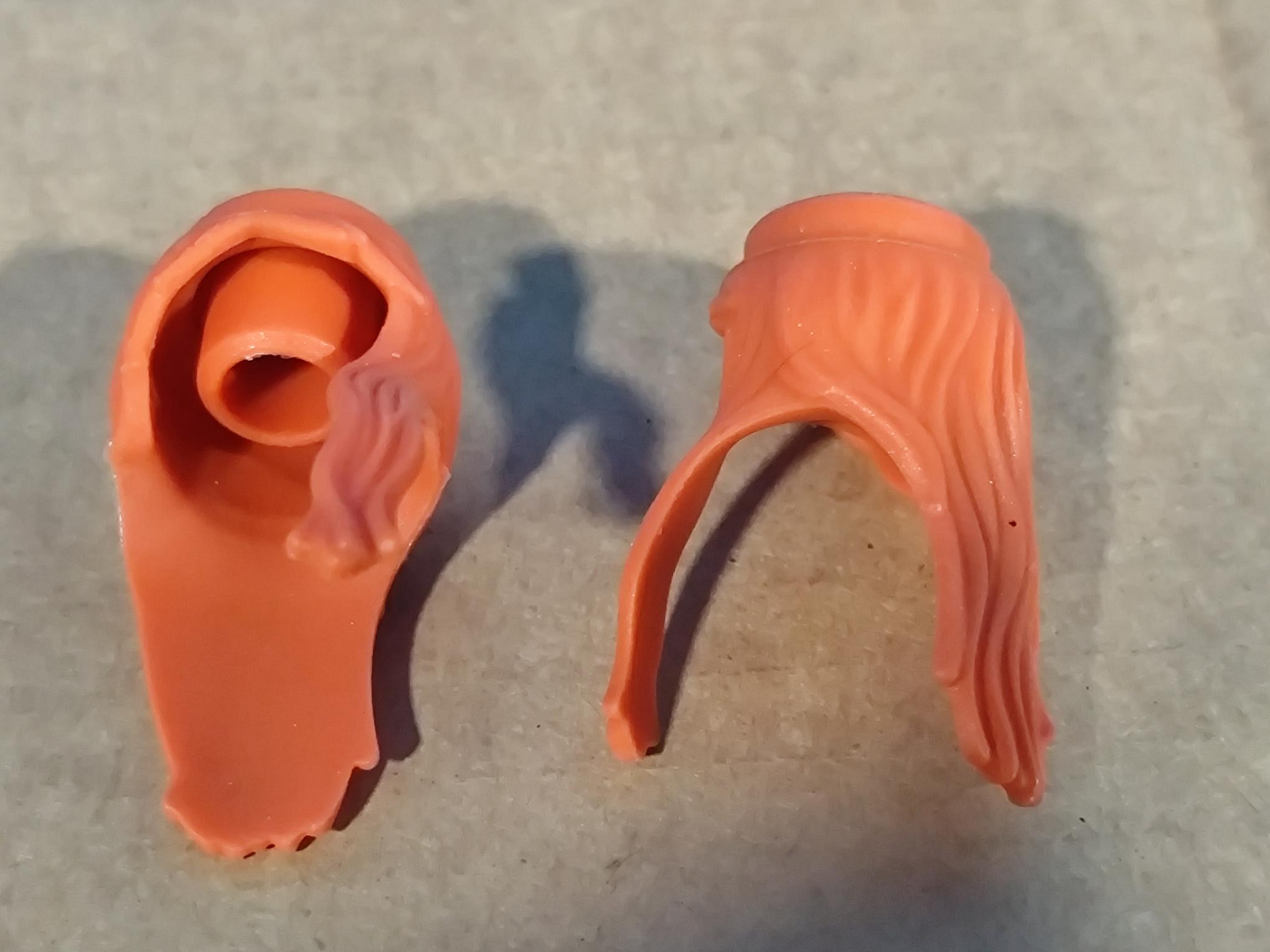 PLAYMOBIL 2X PELUCA GOMA NARANJA - 9/11/21