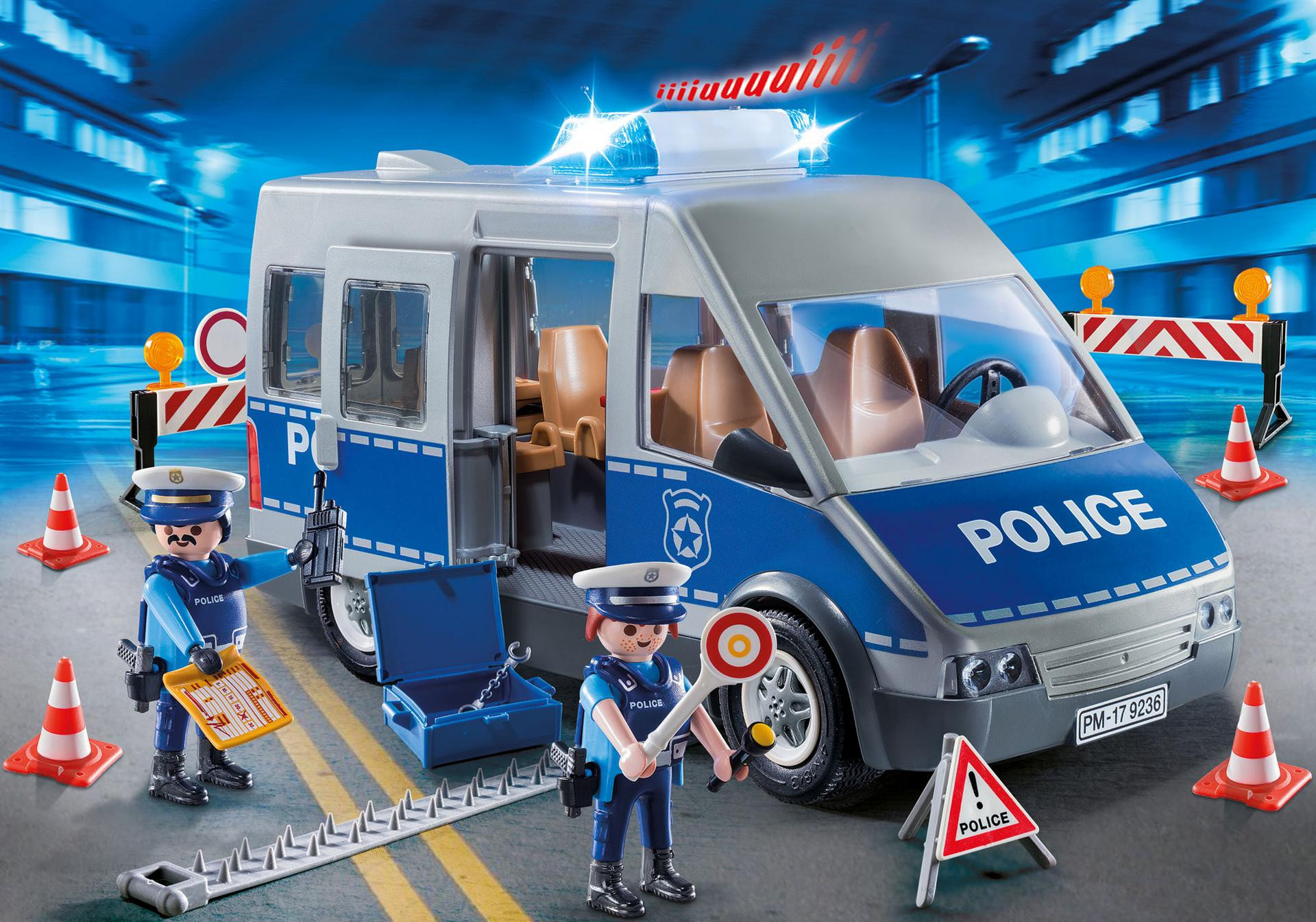 PLAYMOBIL 9236 FURGONETA POLICIA CON LUCES