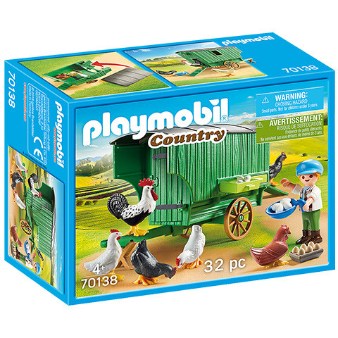 PLAYMOBIL 70138 CARRETA CON GALLINAS