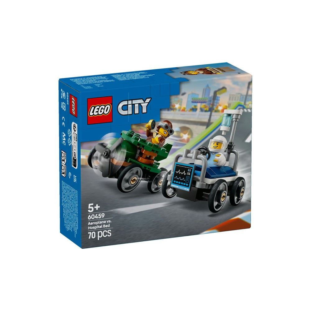 LEGO CITY 60459 PACK COCHE AVION VS CAMA HOSPITAL
