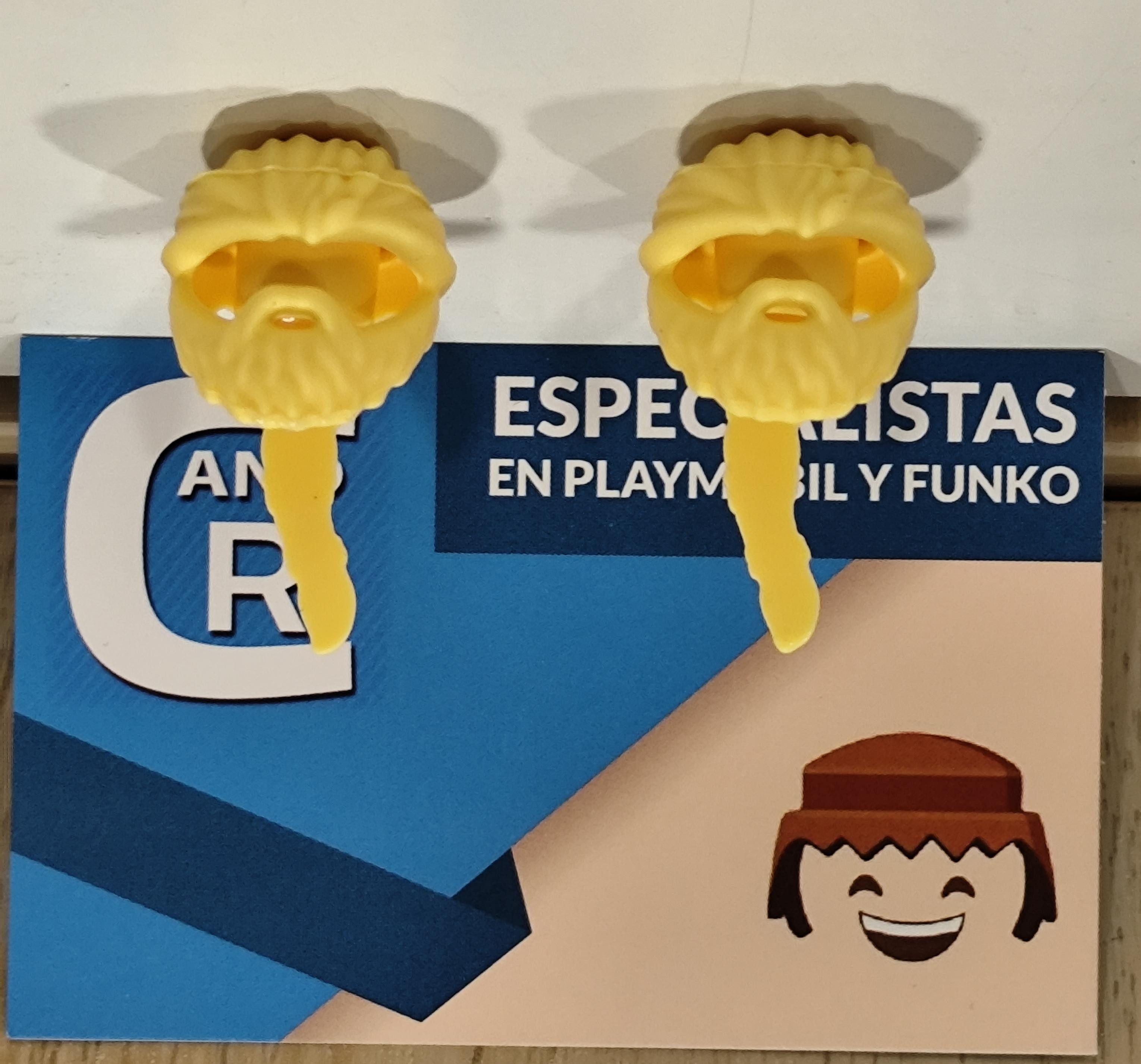 PLAYMOBIL 2X PELUCA GOMA VIKINGO RUBIA - 29/1/25