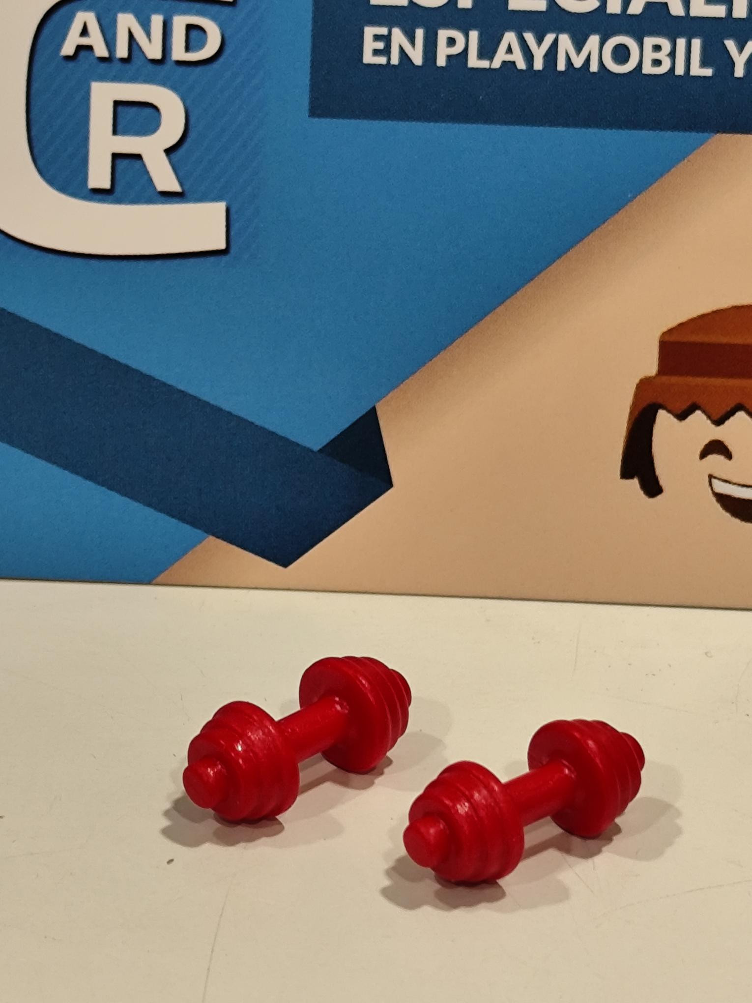 PLAYMOBIL 2X PESAS , MANCUERNAS - 29/1/25