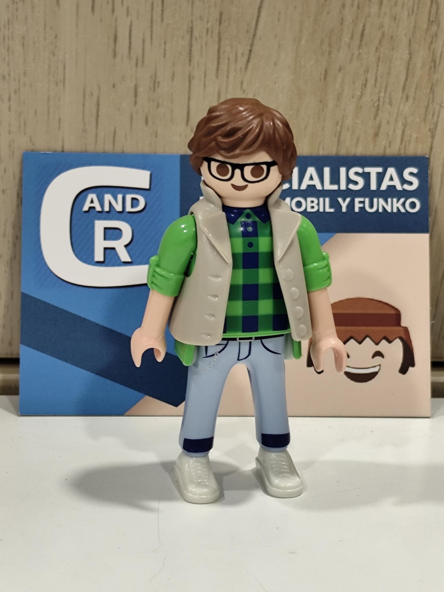 PLAYMOBIL CHICO MODERNO GAFAS Y CHALECO - 29/1/25
