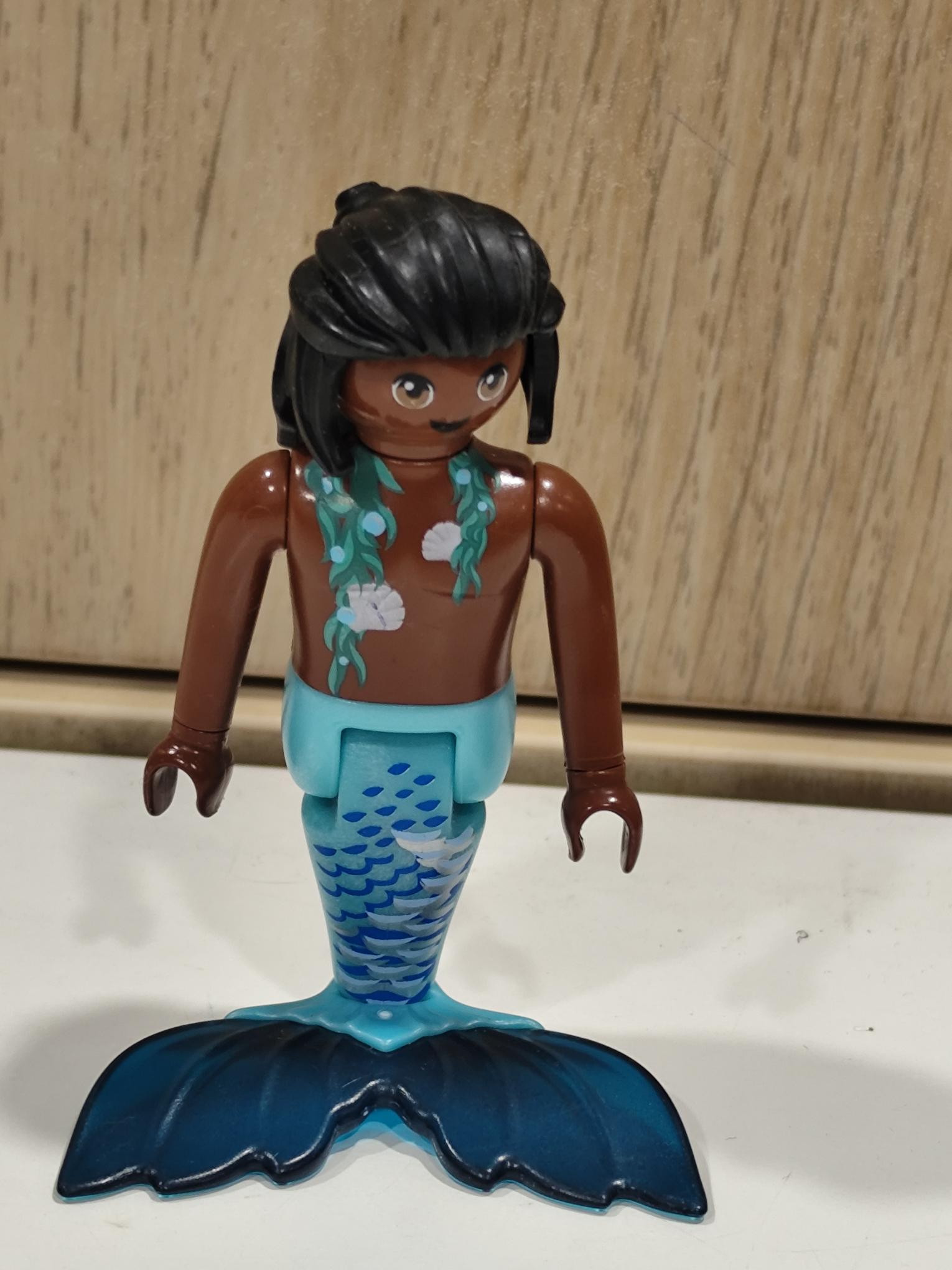 PLAYMOBIL FIGURA SIRENO NEGRO , SIRENA - 10/11/18