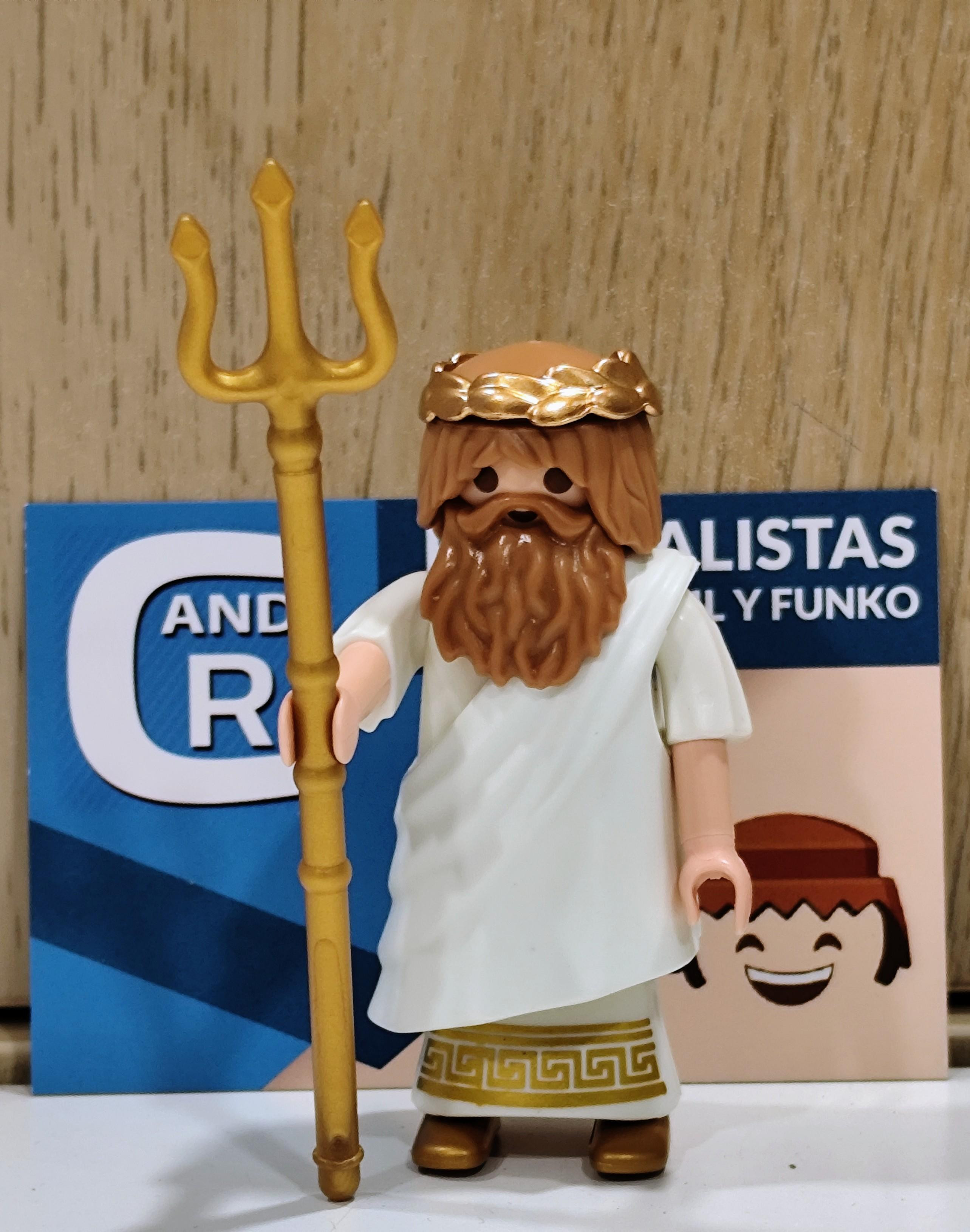 PLAYMOBIL DIOS GRIEGO CON TRIDENTE DORADO - 12/2/25