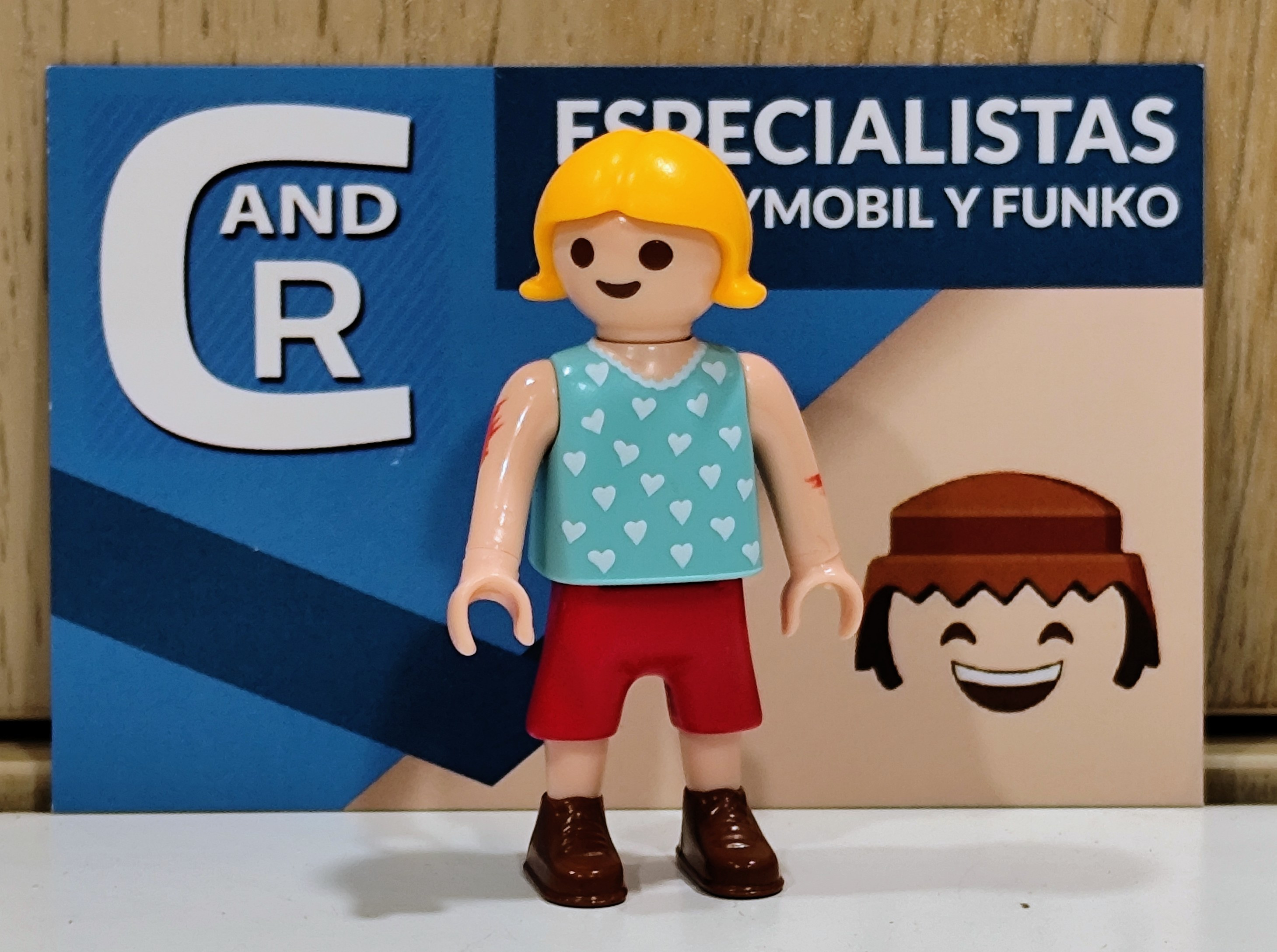 PLAYMOBIL NIÑA RUBIA CON HERIDAS EN BRAZOS - 12/2/25
