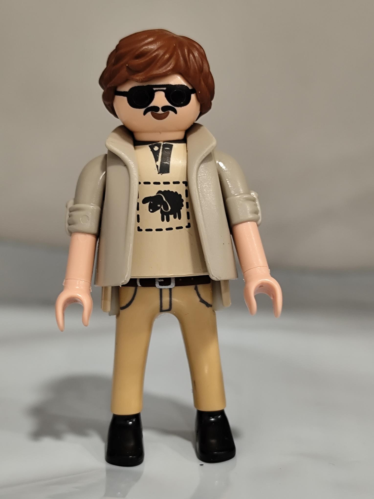 PLAYMOBIL GRANJERO MODERNO , GAFAS Y BIGOTE , TORRENTE - 13/8/15
