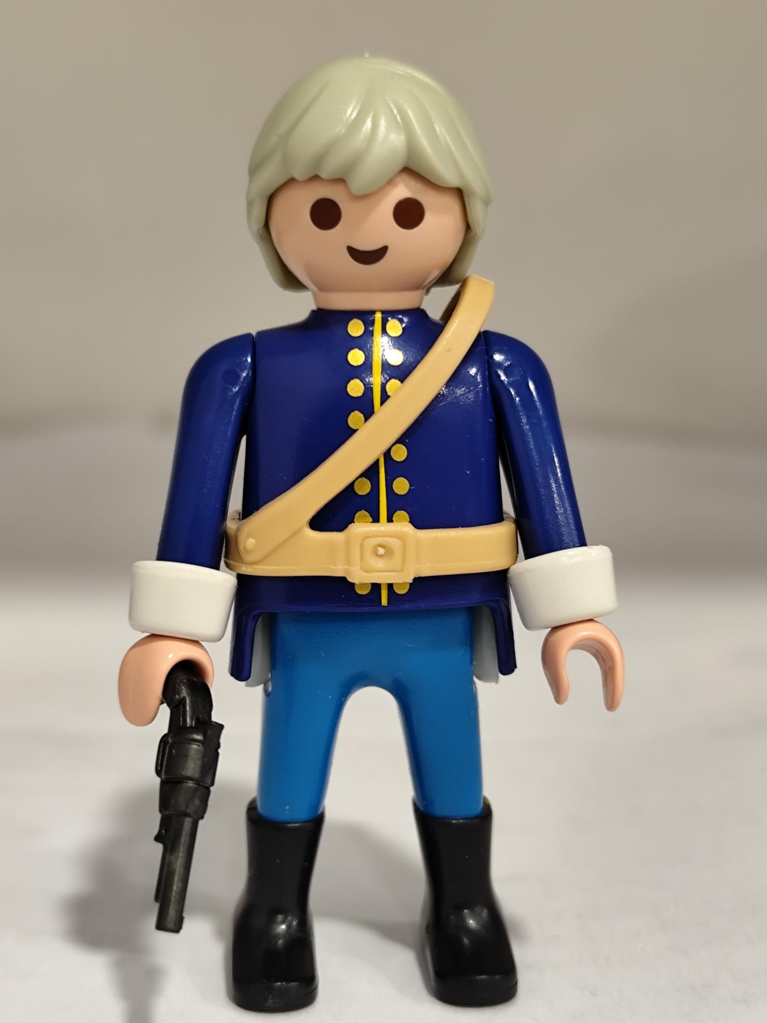 PLAYMOBIL SOLDADO DE L A UNION , NORDISTA PELO GRIS - 14/5/25