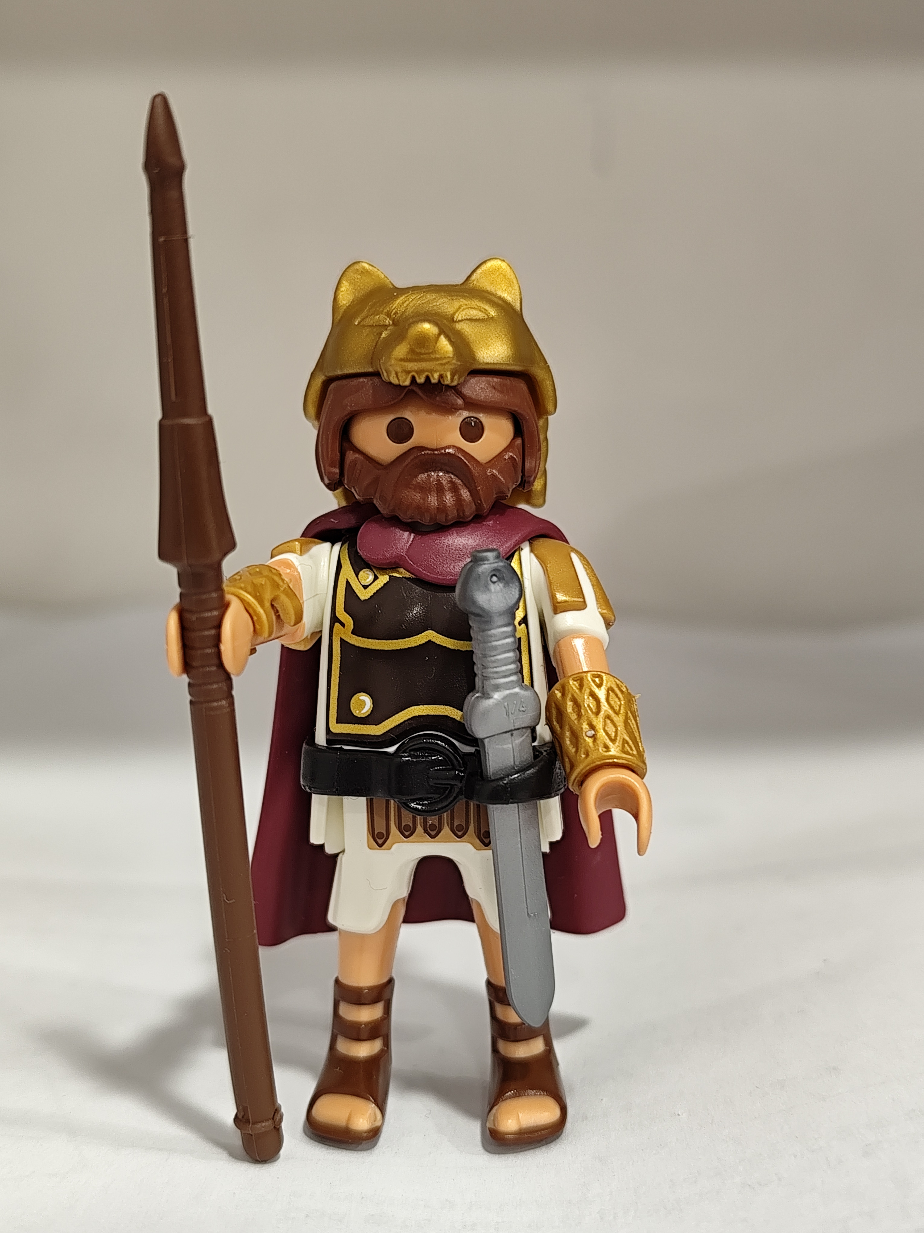 PLAYMOBIL SOLDADO ROMANO DE ELITE CON CABEZA DE LOBO - 18/5/25