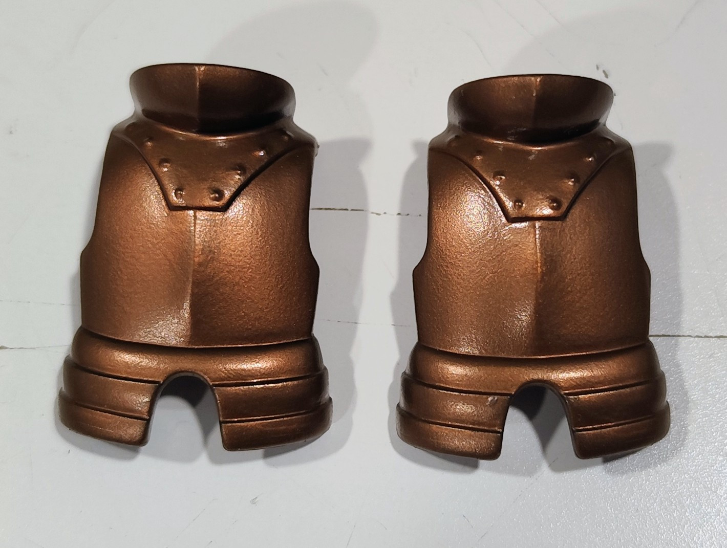 PLAYMOBIL 2X CORAZA MEDIEVAL COLOR COBRE - 18/9/20