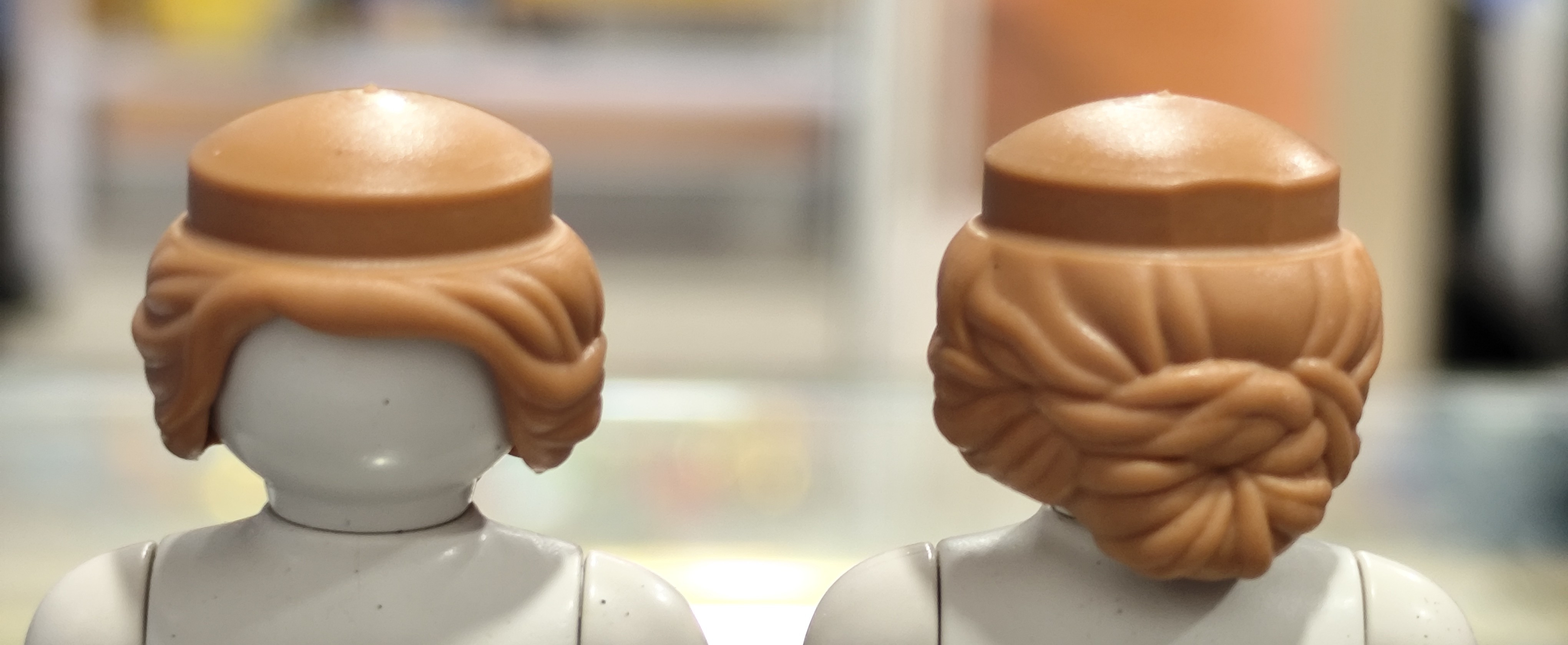 PLAYMOBIL 2X PELUCA MARRON MUJER CLASICA - 18/9/20