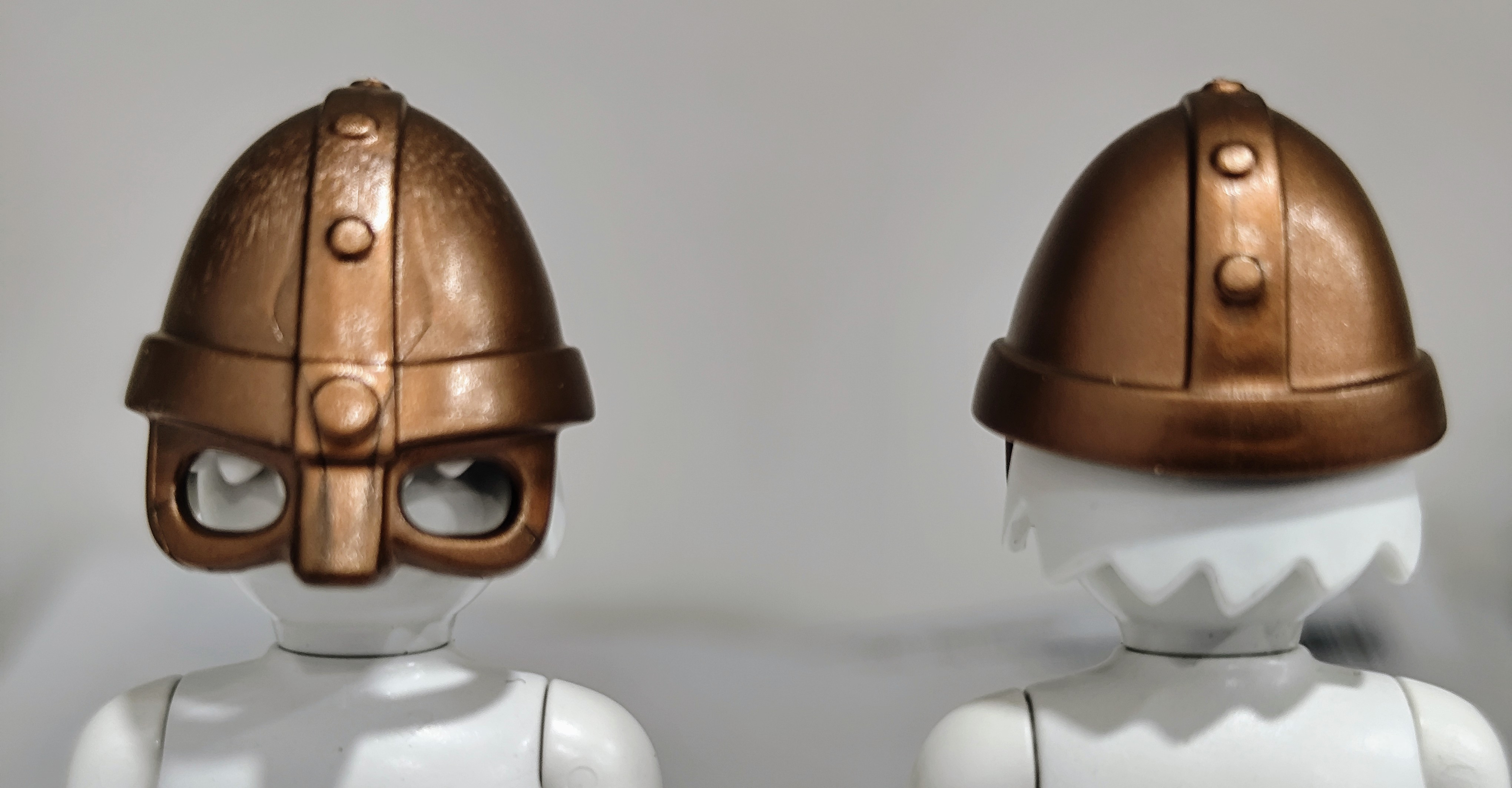 PLAYMOBIL 2X CASCO VIKINGO CON VISERA COBRE - 18/6/25