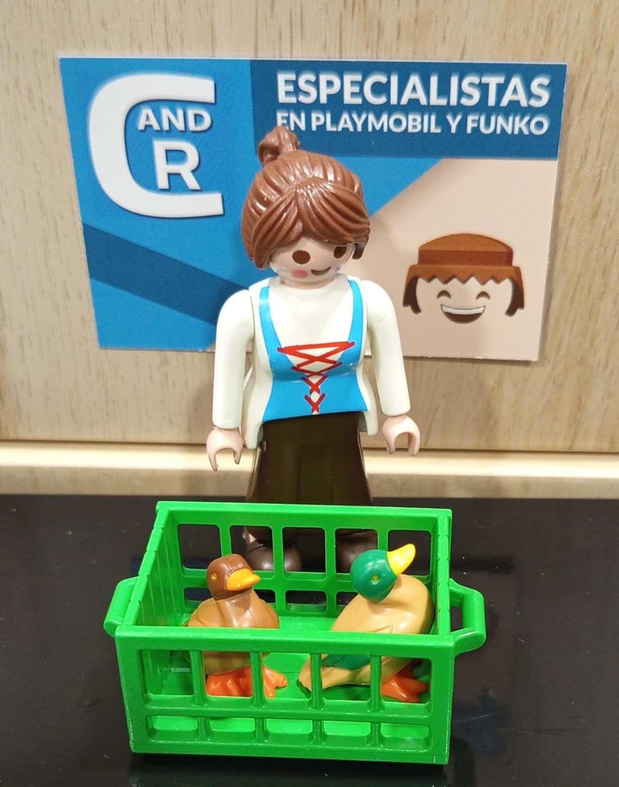 PLAYMOBIL ALDEANA CON PATOS EN CESTA , BELEN - 27/6/25