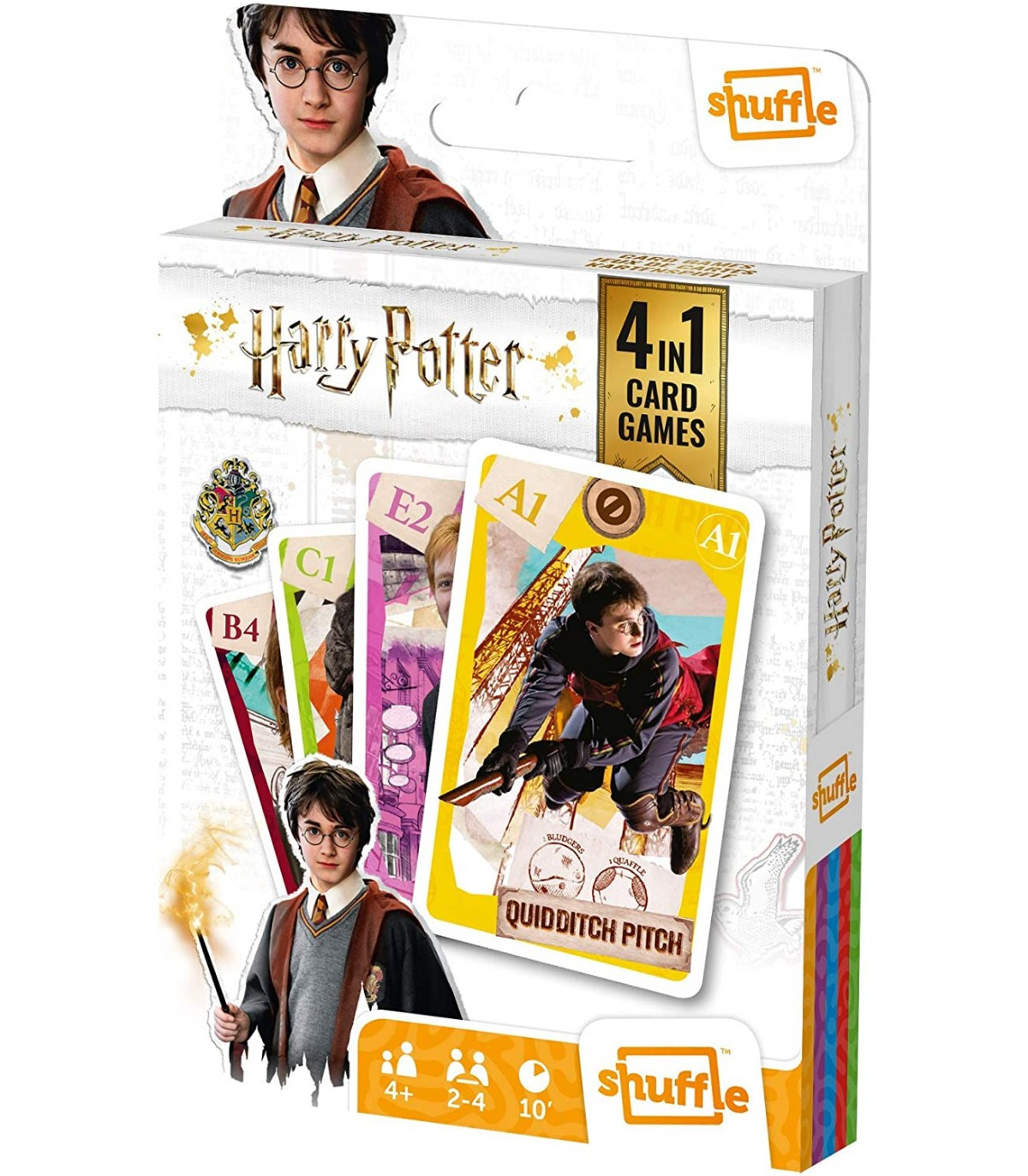 JUEGO DE CARTAS HARRY POTTER 4 EN 1